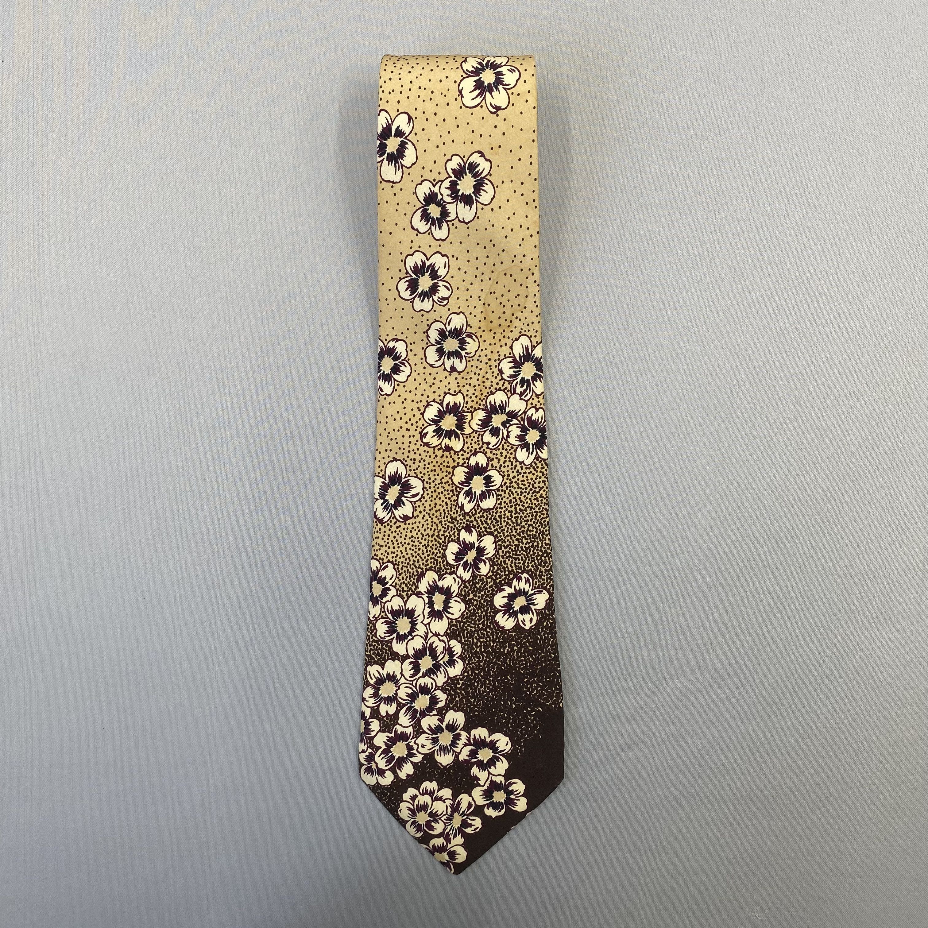Hanae Mori Vintage Hanae Mori SILK Necktie Cravate Pure Silk Neck Tie Size ONE SIZE - 3 Thumbnail