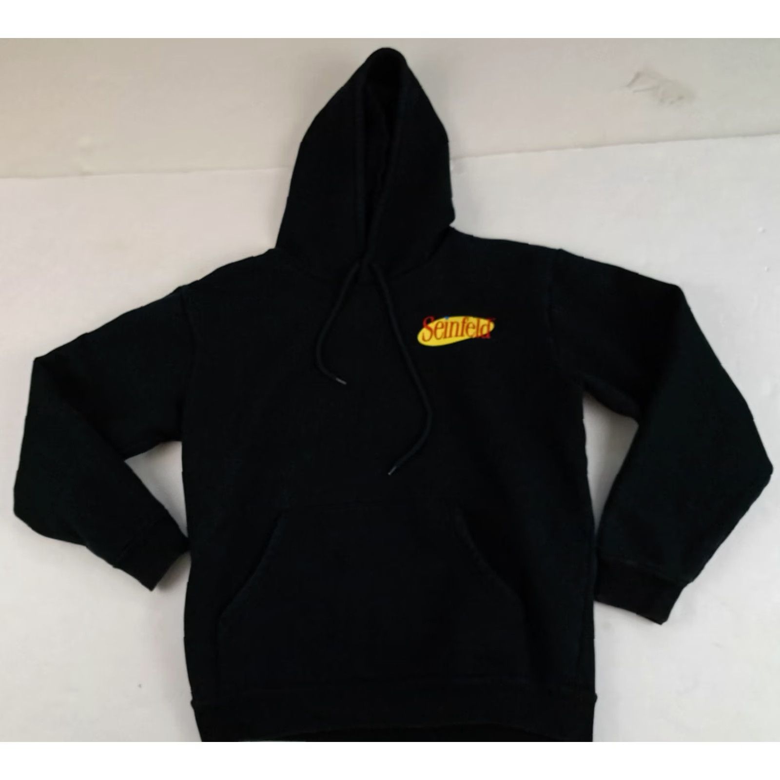 Vintage VINTAGE Seinfeld Hoodie Newman Character Medium Unisex Adults Black Pullover M Size Seinfeld Brand Mens Womens Size US M / EU 48-50 / 2 - 5 Thumbnail