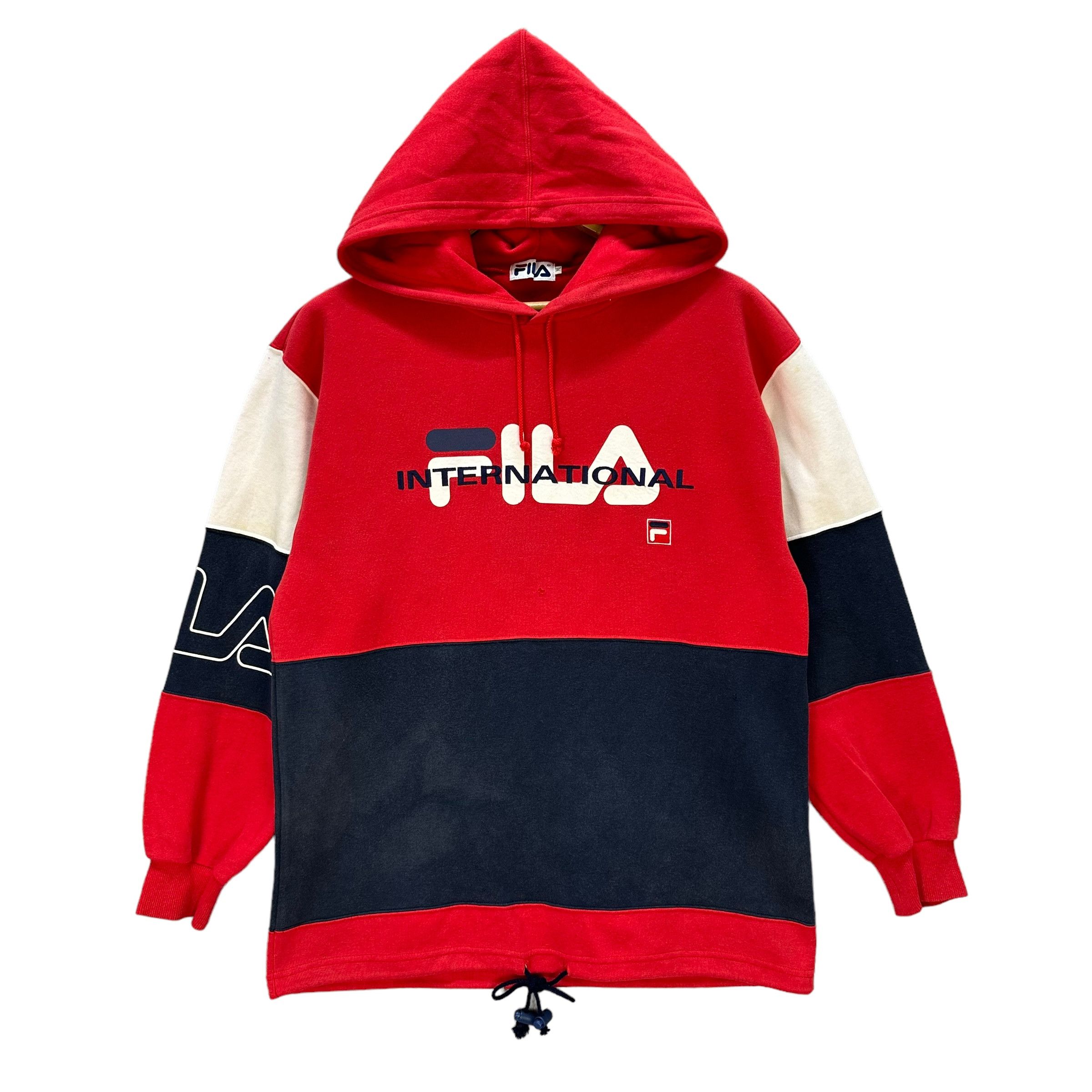 Fila FILA Big Logo Colorblock Pullover Hoodies Jumper #9148-62 Size US M / EU 48-50 / 2 - 1 Thumbnail