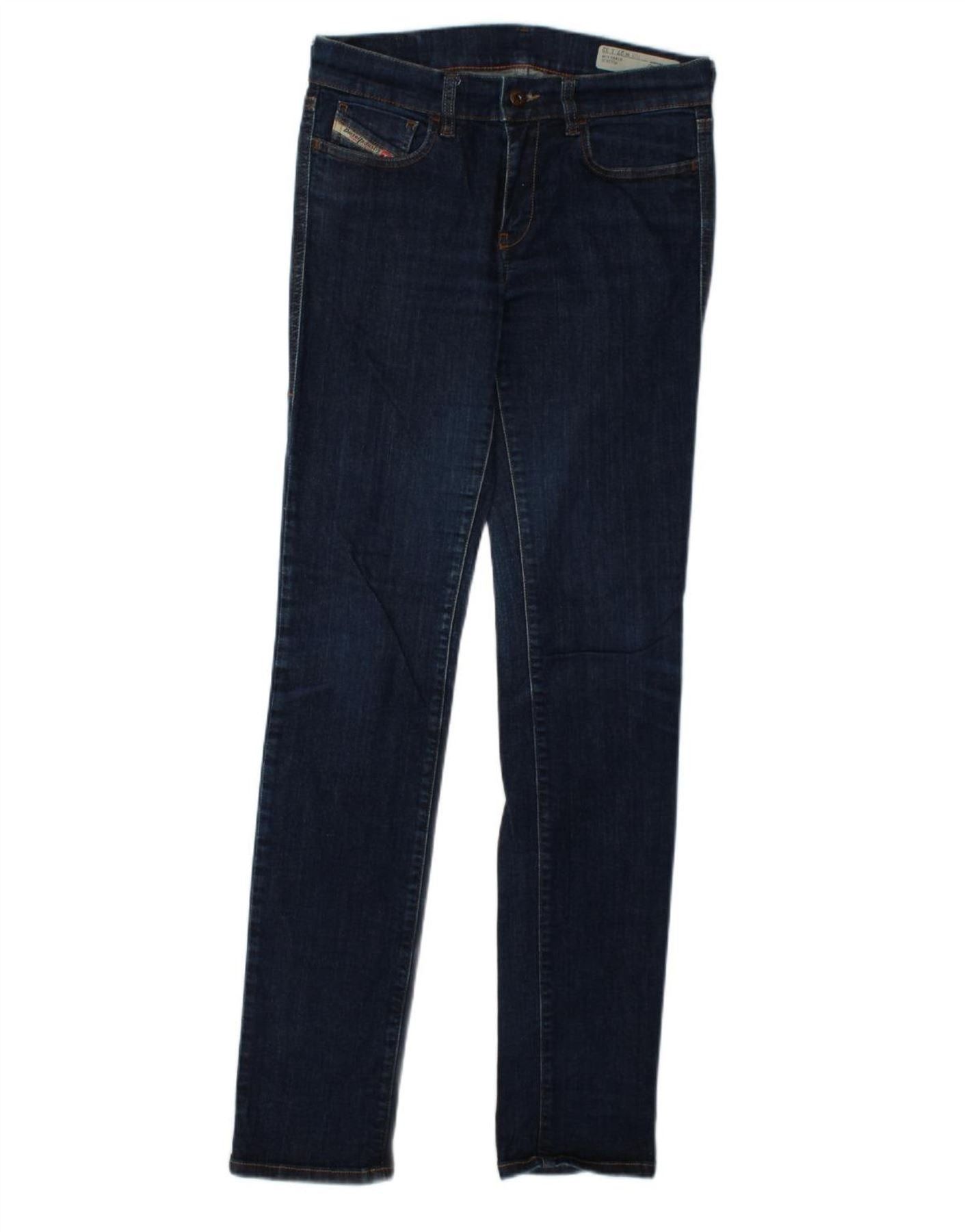 Diesel Womens Skinny Jeans W27 L32 Navy Blue Cotton Size 42" / US 20 - 1 Thumbnail