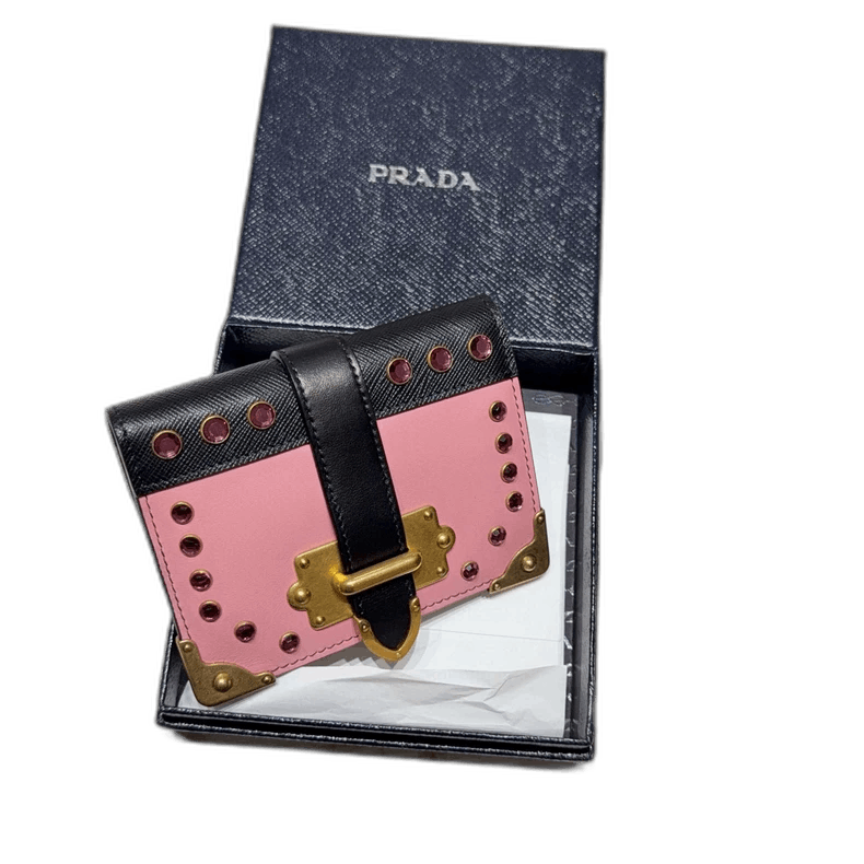 Prada prada new pink black wallet Size ONE SIZE - 1 Thumbnail