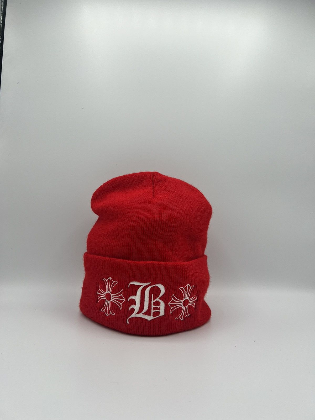 image of Chrome Hearts Bella Hadid Red Beanie, Men's