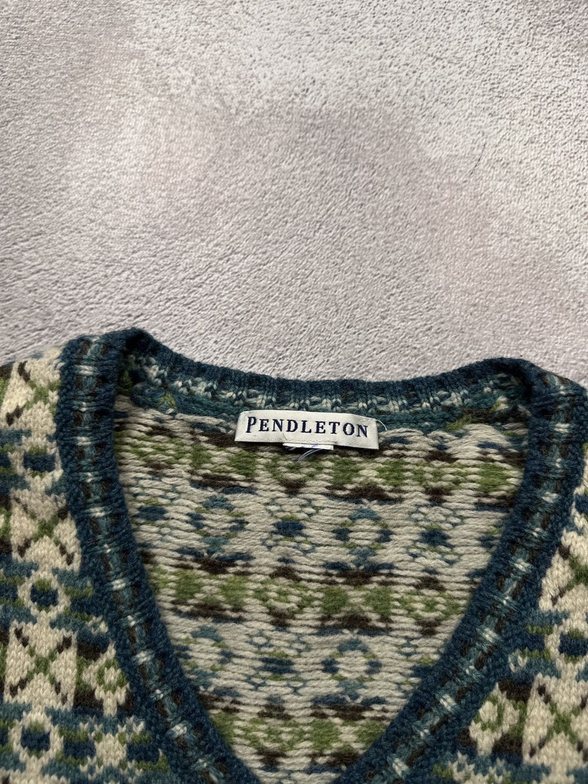 Pendleton Vintage Pendleton Multicolour Lambs Wool Sweater Vest Gilet Size US S / EU 44-46 / 1 - 9 Thumbnail