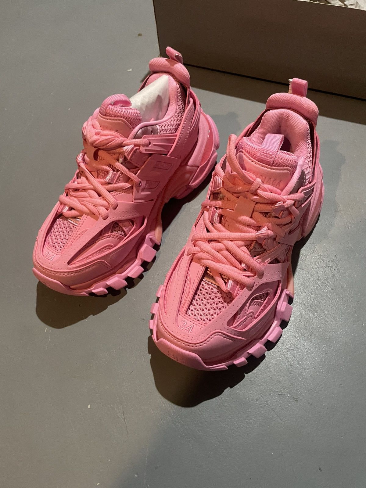 Balenciaga Balenciaga Womens Guava Pink Track Sneaker Size 5.5W NWT Size US 5.5 / IT 35.5 - 3 Thumbnail