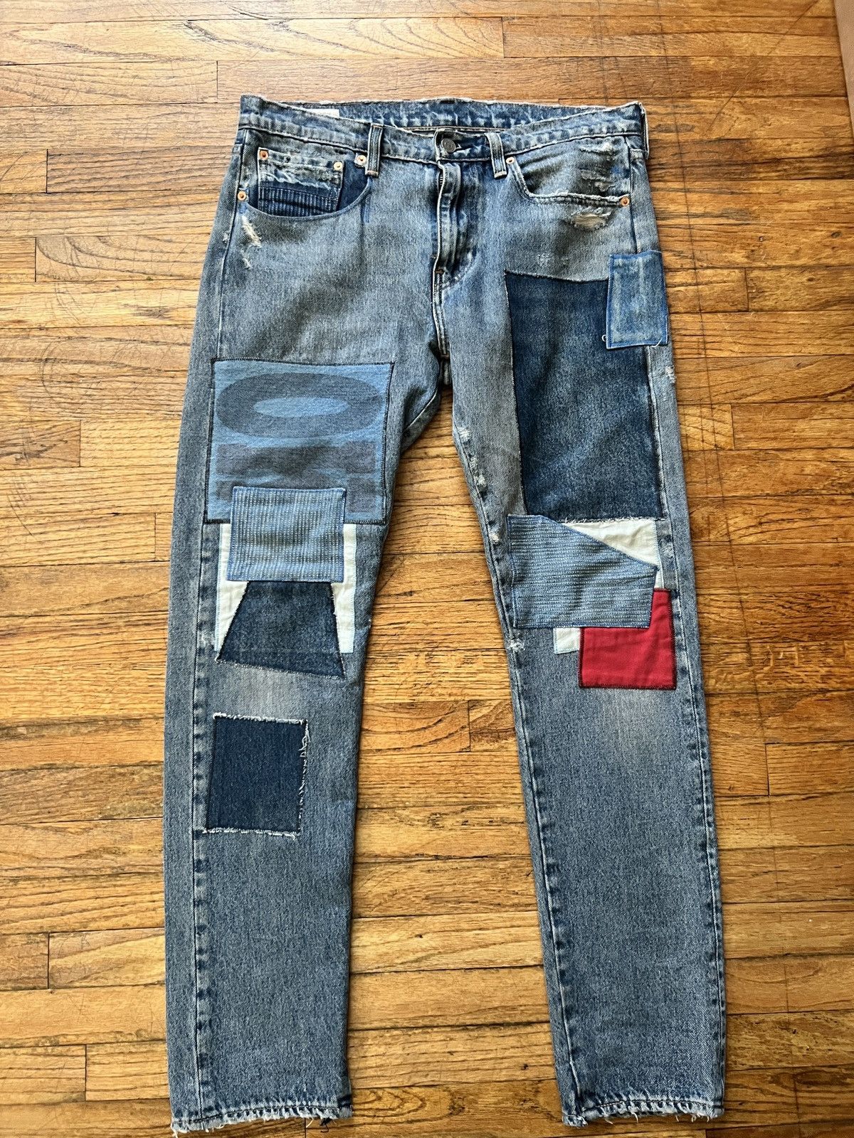 Levi's × Levi's Made & Crafted × Levi's Vintage Clothing Levi Custom rework patchwork denim Size US 32 / EU 48 - 1 Thumbnail