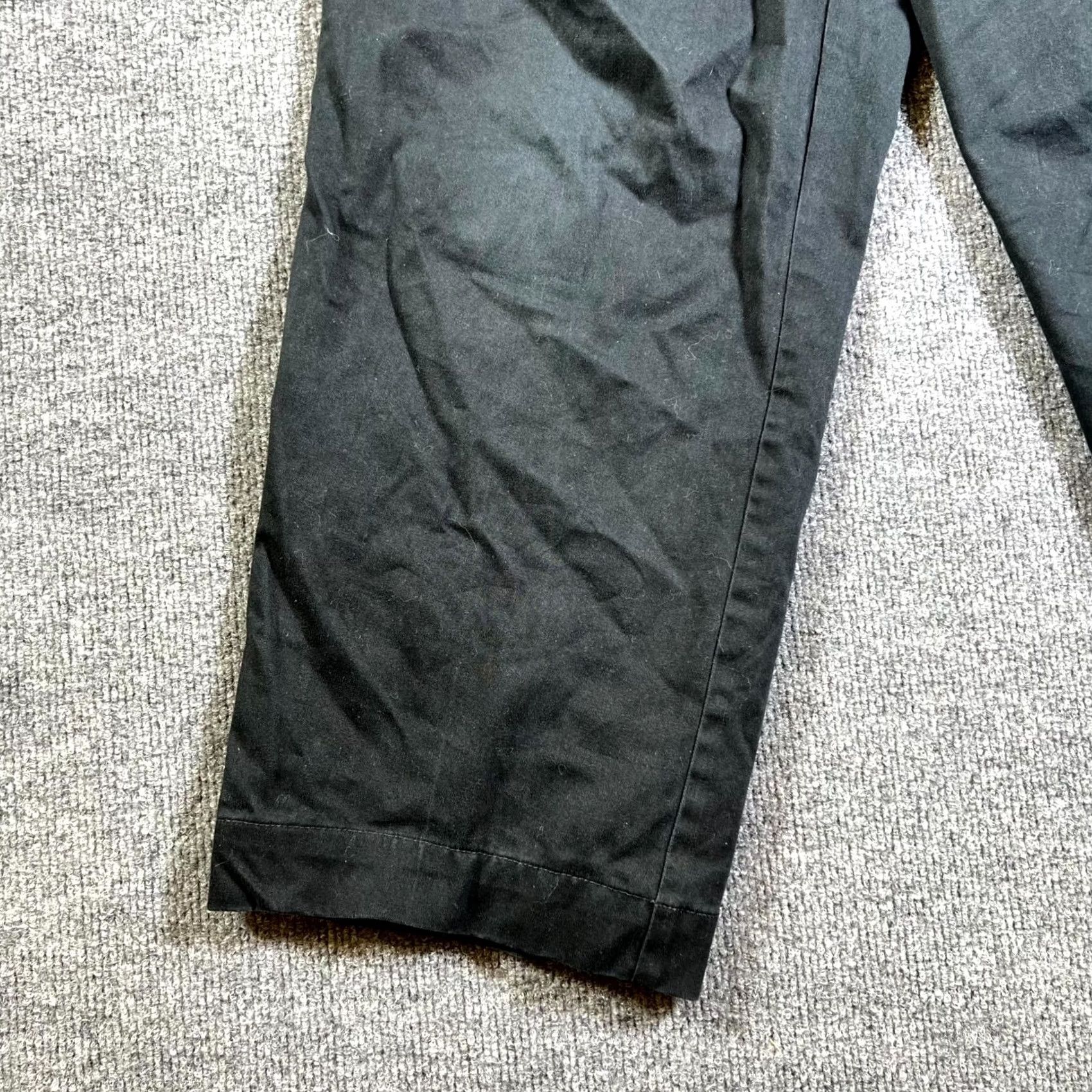 Vintage Bachrach Dress Pants Men's 32x32 Black Pleated Front Trousers Classic Business Pants Size US 32 / EU 48 - 5 Thumbnail