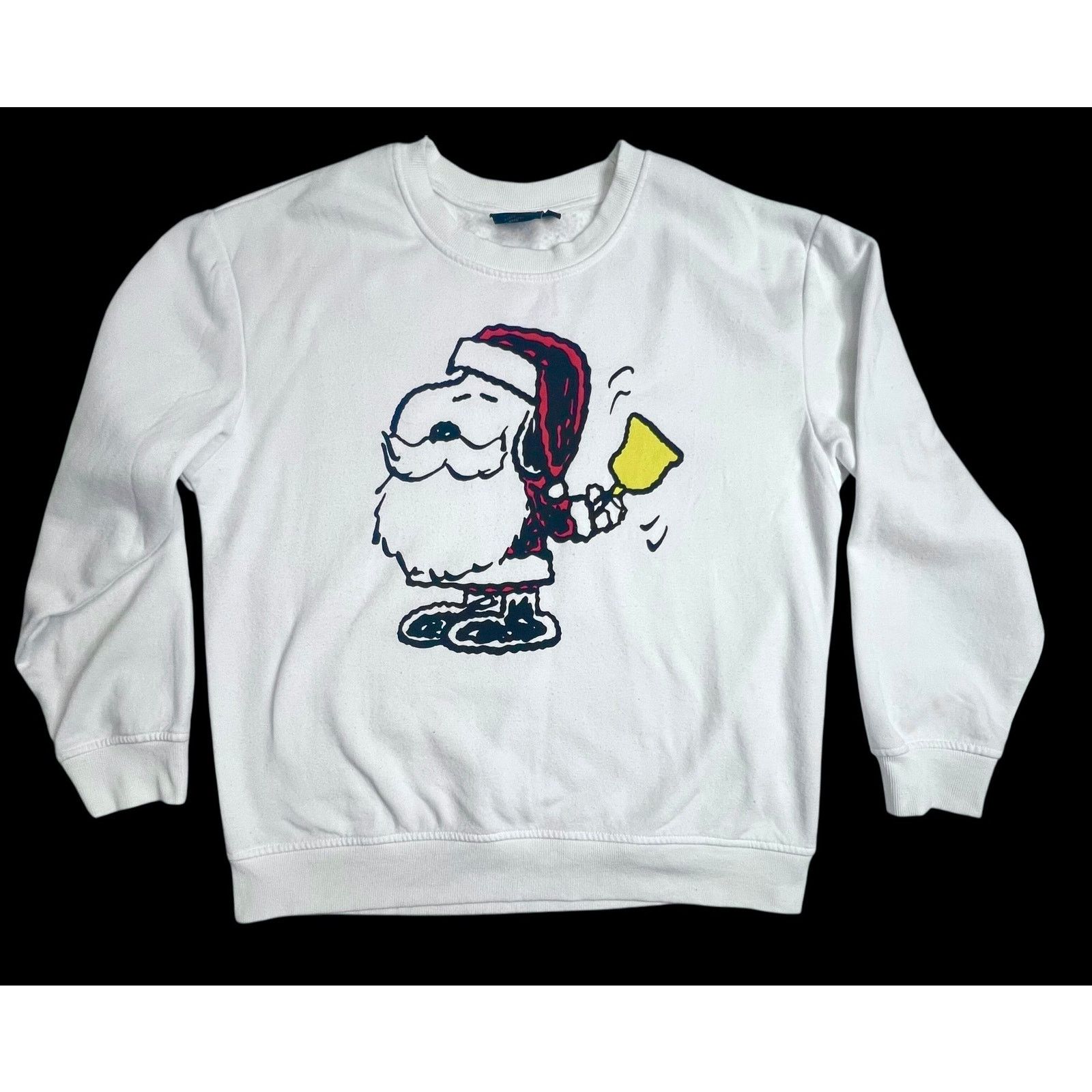 Peanuts Peanuts Snoopy Santa Claus Christmas White Sweatshirt -Large Size US L / EU 52-54 / 3 - 10 Thumbnail