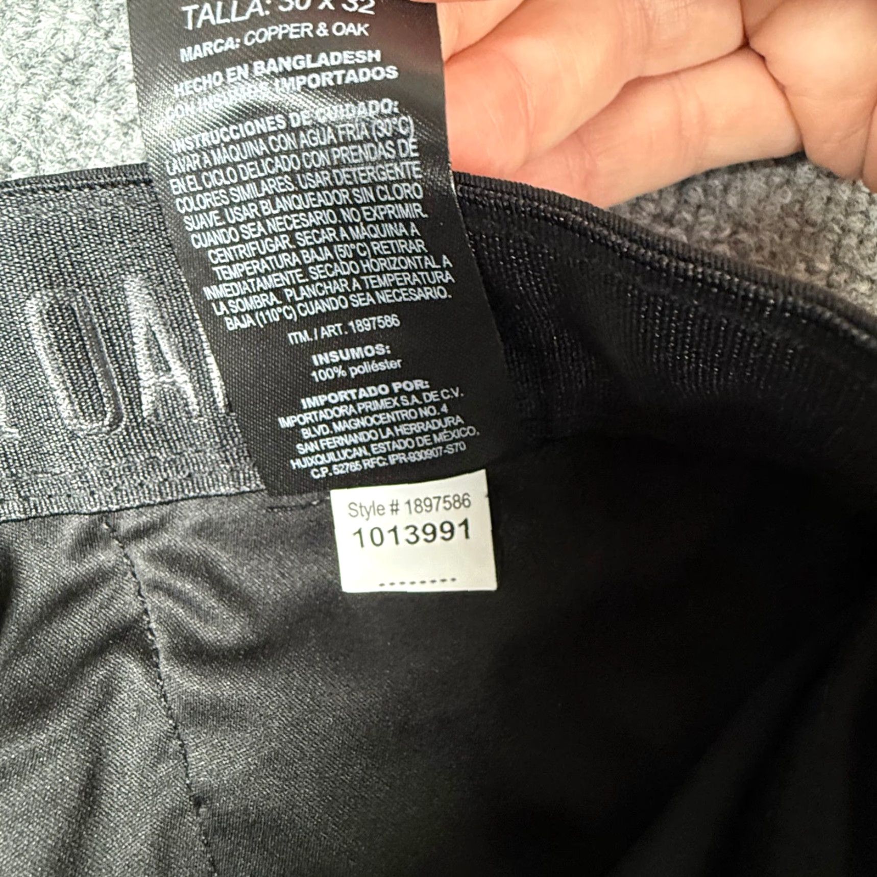 Vintage Copper Oak Tech Utility Pants Men Black Straight Fit 30x32 Cargo Pockets Stretch Workwear Outdoor Pants Mens Size US 30 / EU 46 - 6 Thumbnail