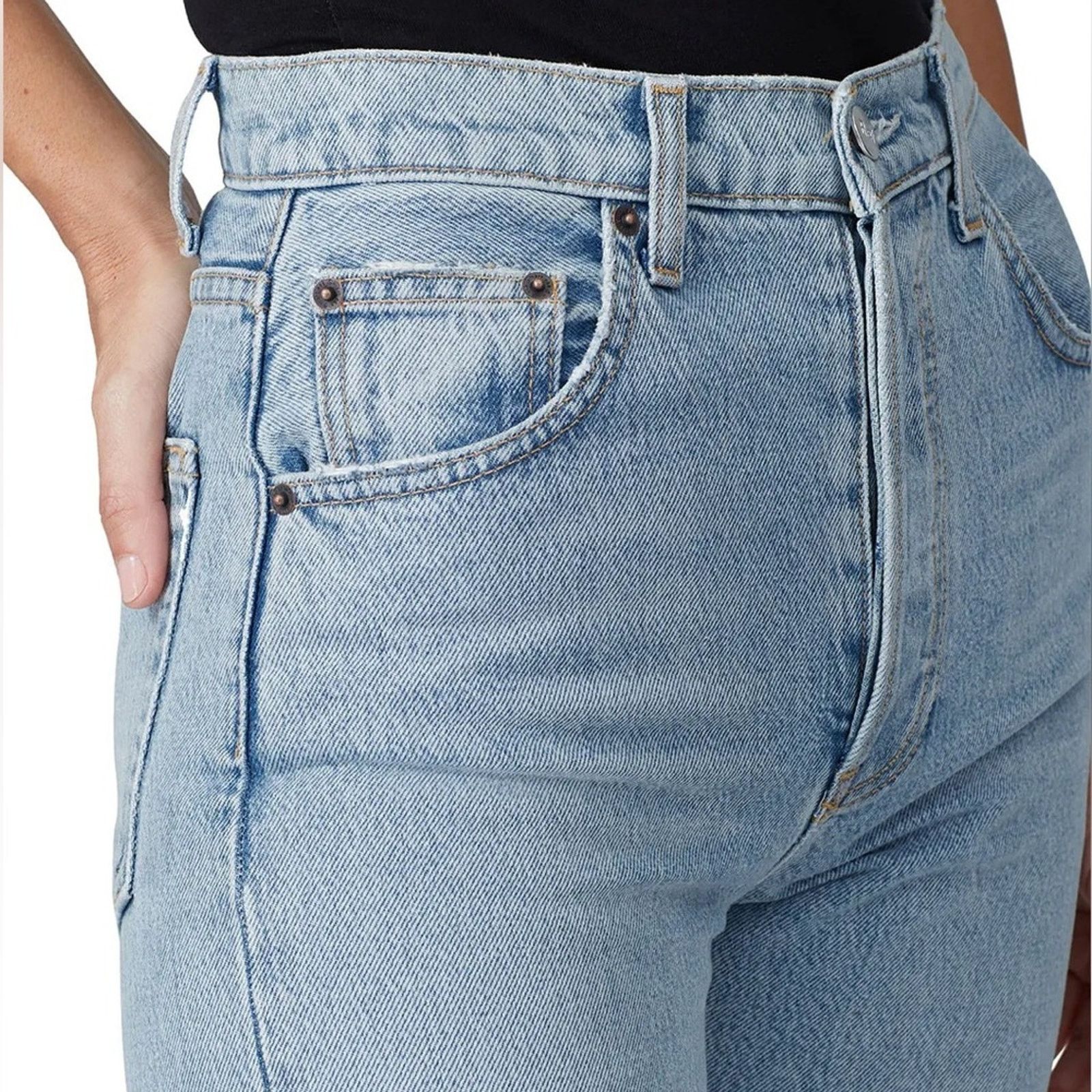 Reformation REFORMATION $178 Cynthia High Straight Jeans Tahoe Wash 28 Size 28" / US 6 / IT 42 - 6 Thumbnail