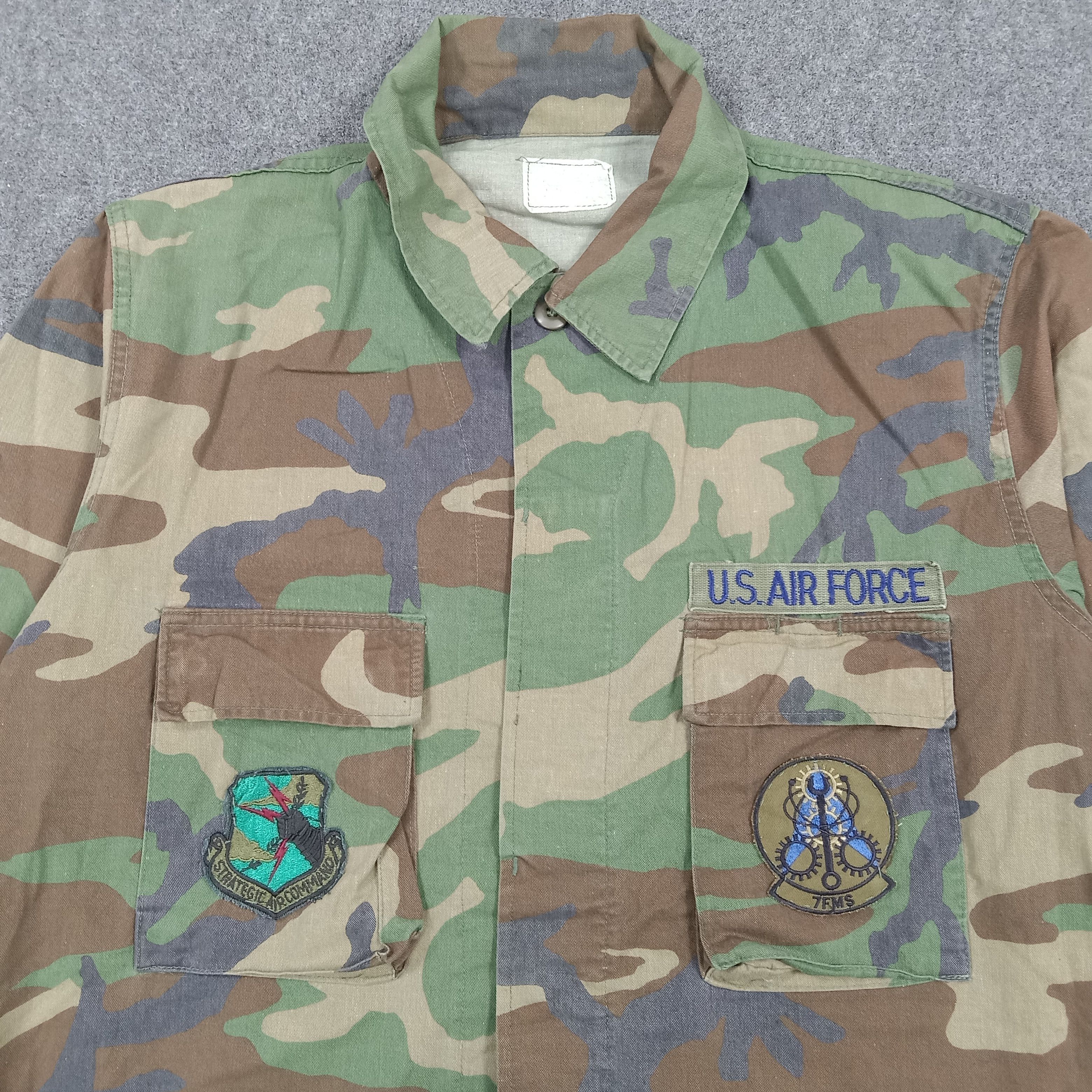 Vintage Vintage 90's U.S. Air Force 7FMS Army Camo Jacket C278N9 Size US L / EU 52-54 / 3 - 3 Thumbnail