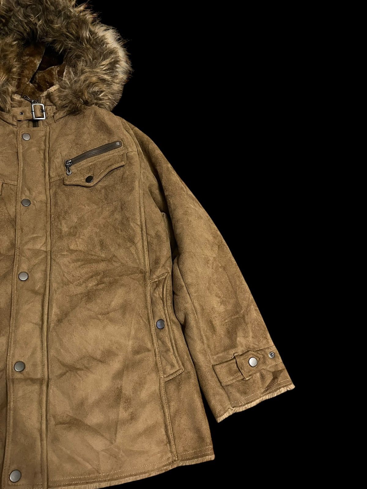 Hysteric Glamour × Japanese Brand Taka Q Brown Fur Hooded Jacket Size US L / EU 52-54 / 3 - 5 Thumbnail