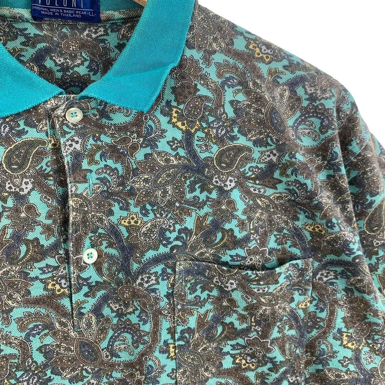 Vintage Vintage 90’ VOLUNT PAISLEY MONOGRAM Polo Tee Shirt Top Size US XL / EU 56 / 4 - 5 Thumbnail
