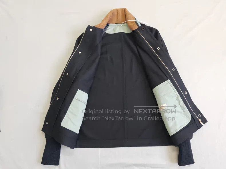 Hermes Hermes Navy Blue 87% Wool + 10% Cashmere Loose Fit Jacket Size US S / EU 44-46 / 1 - 4 Thumbnail