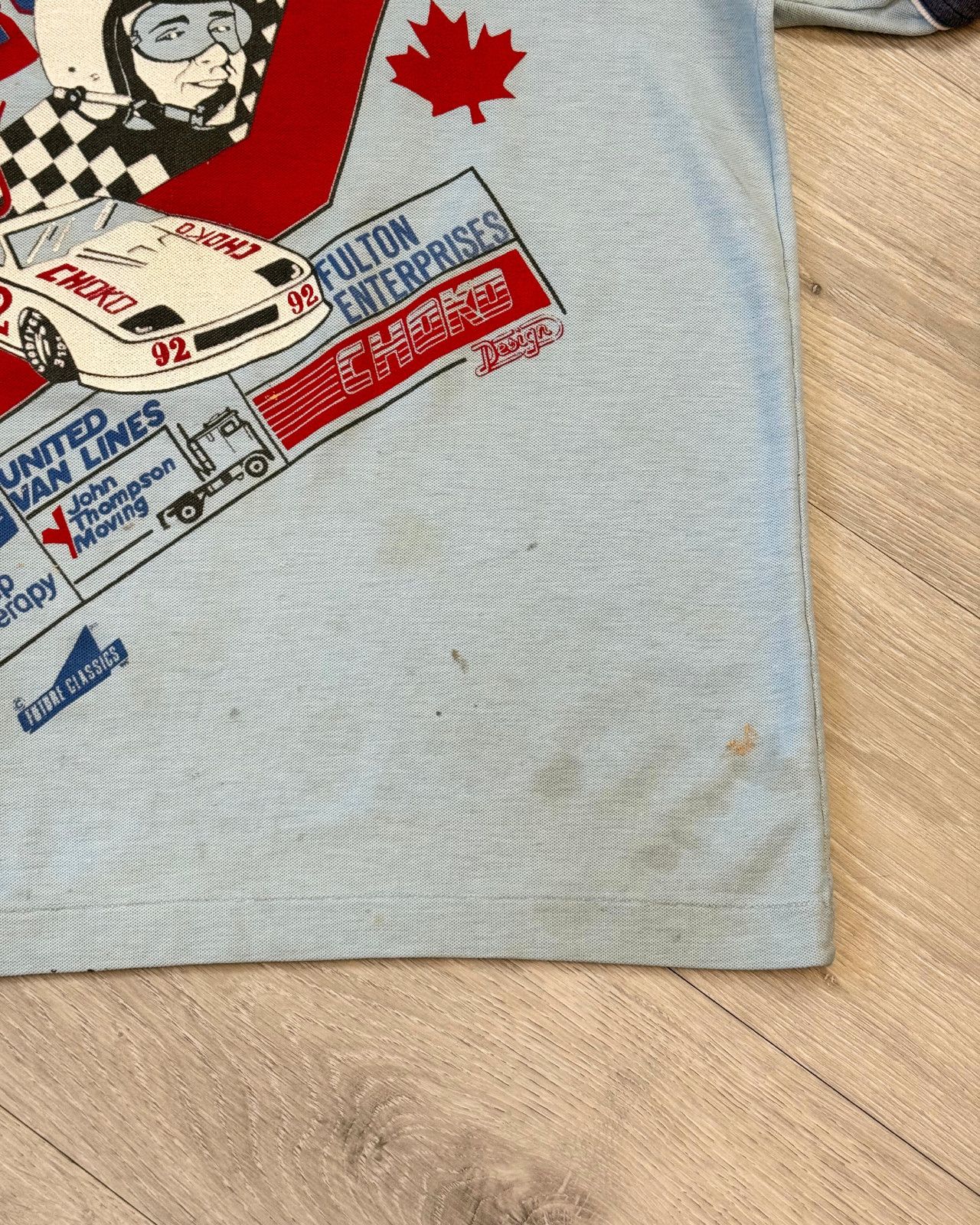 Vintage Rare Vintage 80's Peter Gibbons Racing Ringer T-Shirt Large Size US L / EU 52-54 / 3 - 8 Thumbnail