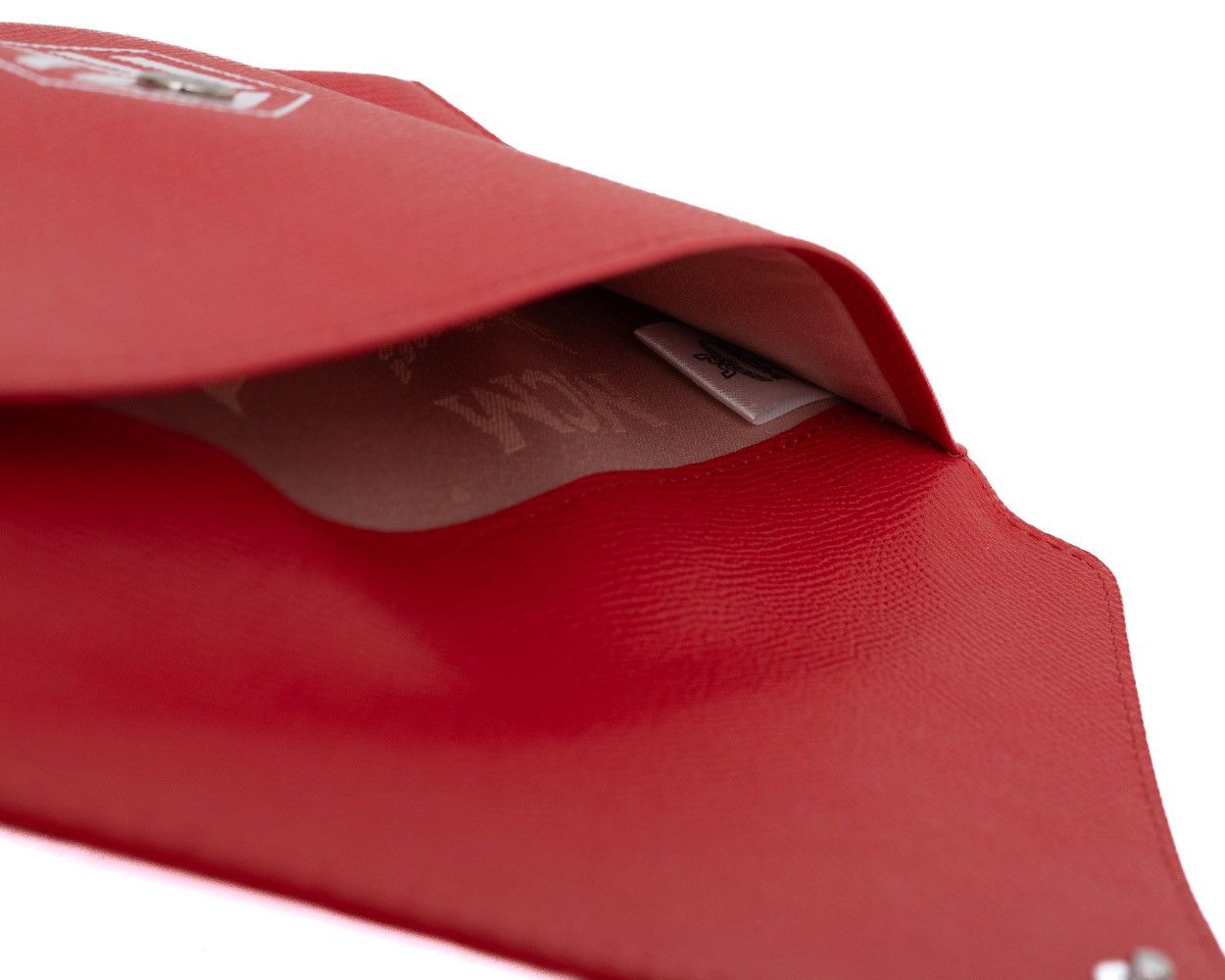 MCM MCM Red Canvas Logo Envelope Cosmetics Pouch Size ONE SIZE - 8 Thumbnail