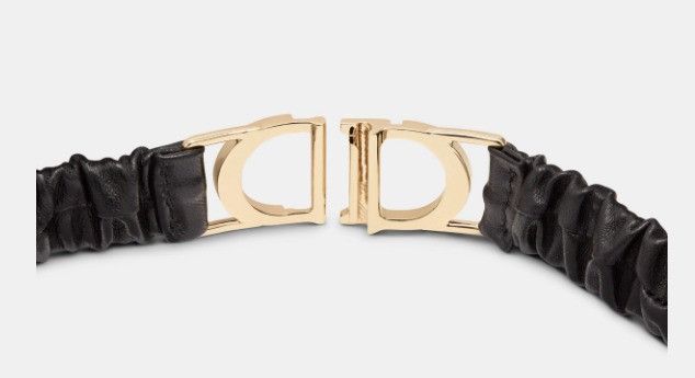 Dior o1w1db11024 Size: OS / Montaigne Stretch Belt in Black Size ONE SIZE - 5 Thumbnail