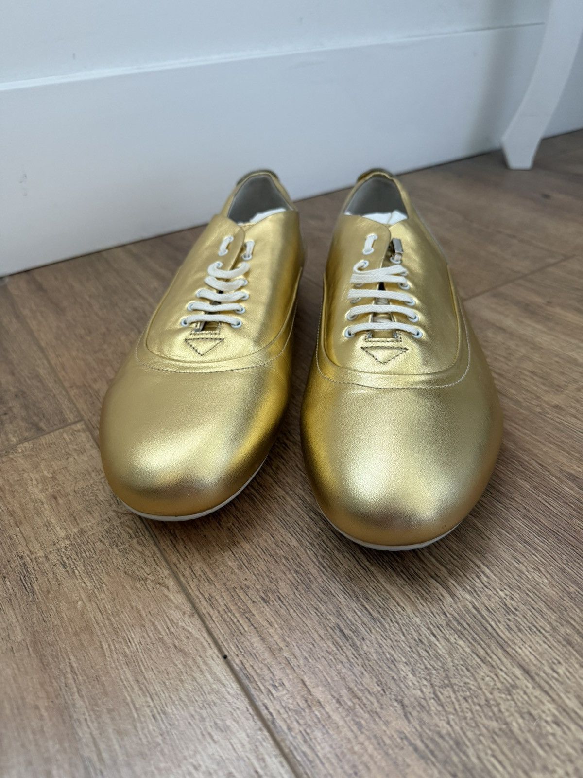 Dior Dior Homme AW07 Navigate Gold Goatskin Sneakers Size US 8.5 / EU 41-42 - 3 Thumbnail