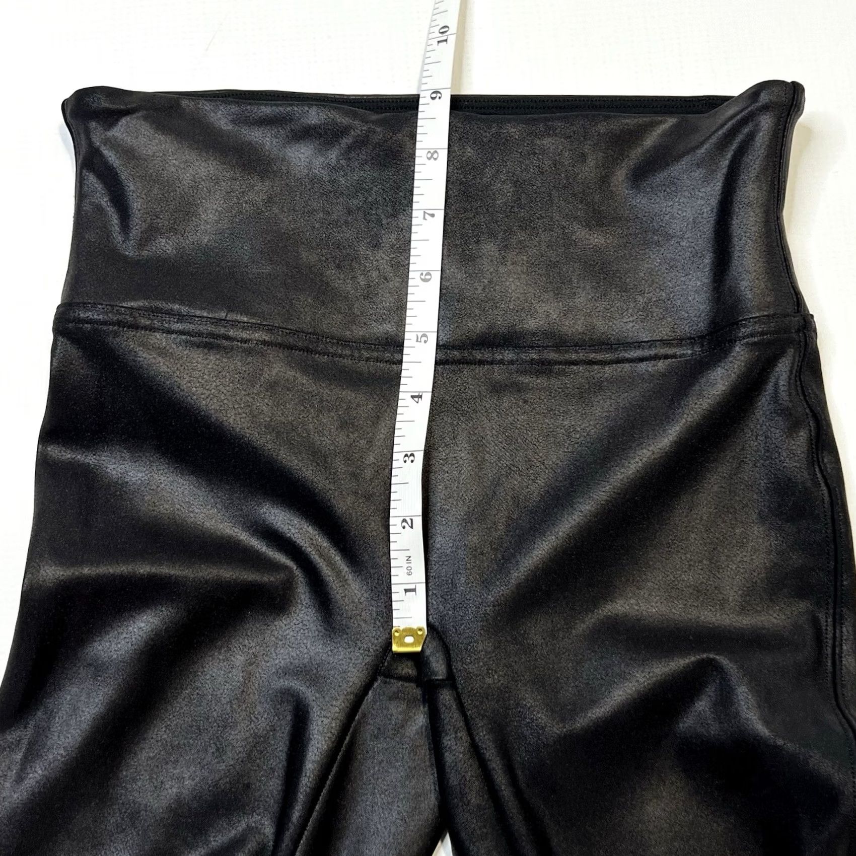 Spanx SPANX Faux Leather Leggings Women's Black Shiny Coated Compression Shaping Small Size 28" / US 6 / IT 42 - 5 Thumbnail