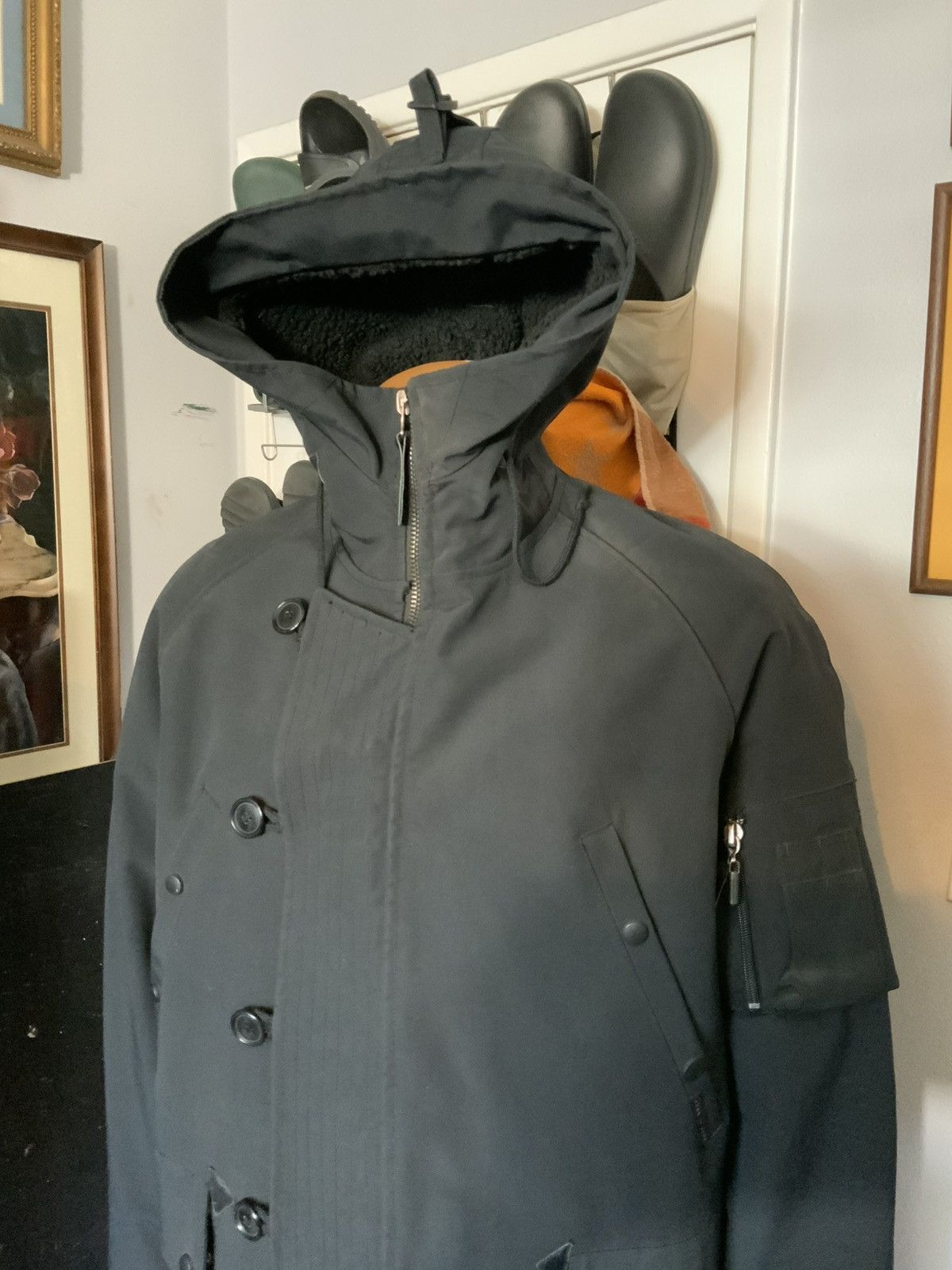 Designer Luck In Luck Functional N-3B Sherpa Parka PVC Coat Jacket Size US L / EU 52-54 / 3 - 8 Thumbnail