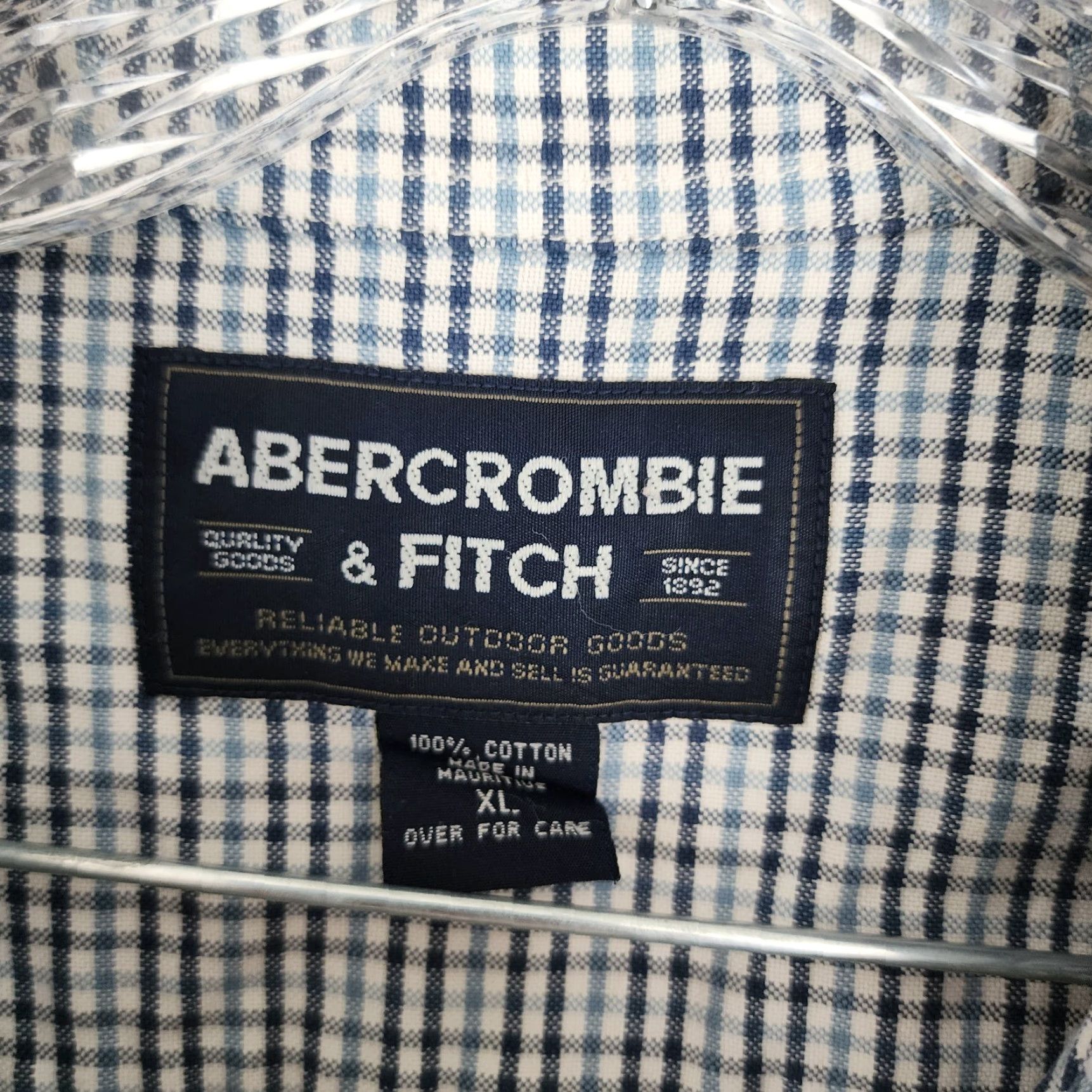 Abercrombie & Fitch VINTAGE Abercrombie & Fitch Plaid Shirt Mens Long Sleeve 100% Cotton XL Blue - Button-Up Decade/Theme Noting Tear Description: see photos Mens Size US XL / EU 56 / 4 - 4 Thumbnail