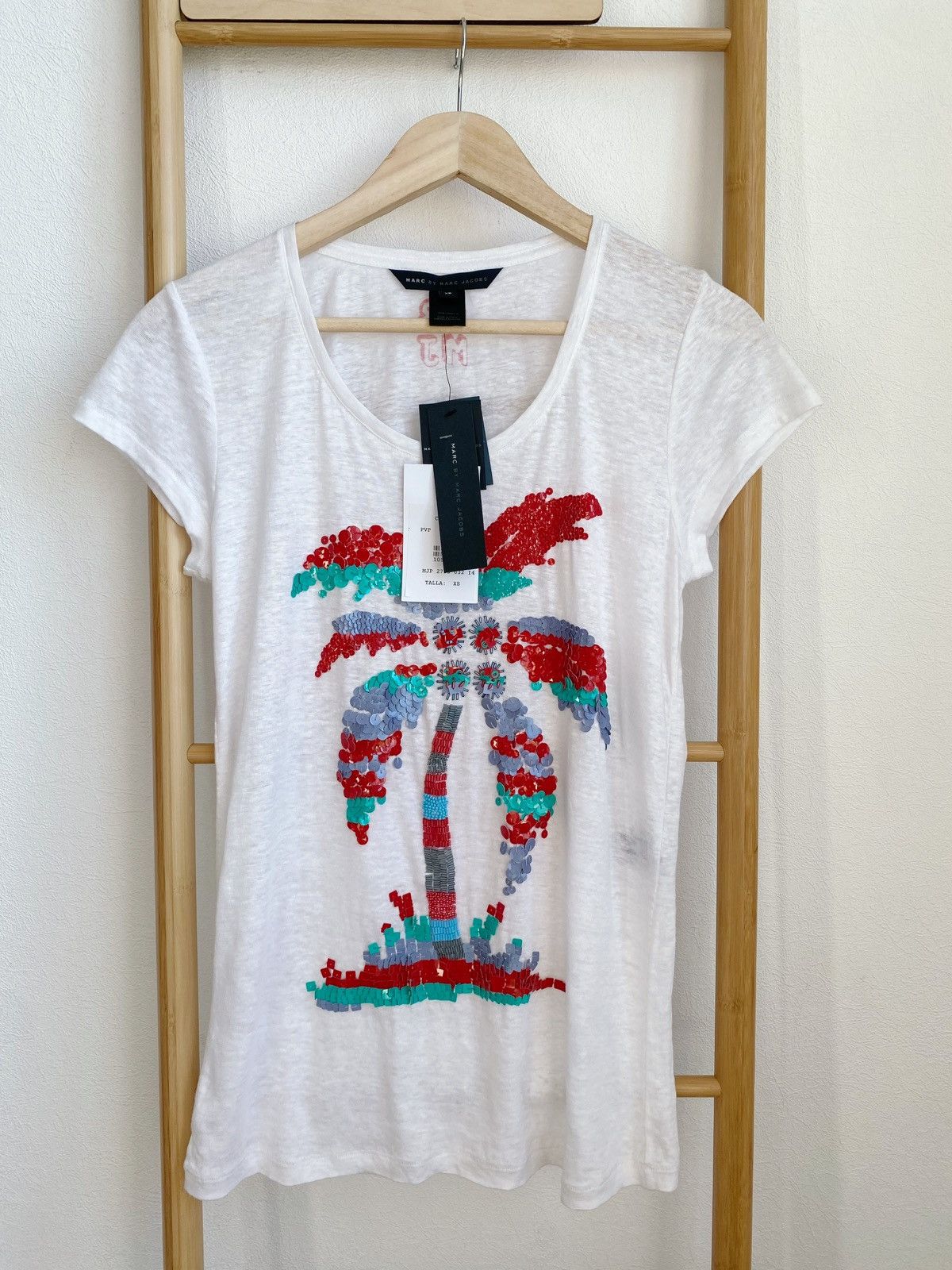 Marc by Marc Jacobs Marc By Marc Jacobs Linen T-Shirt Size XS Size XS / US 0-2 / IT 36-38 - 4 Thumbnail