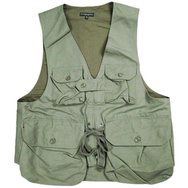 Engineered Garments Engineered Garments Game Vest Double Cloth Vest Textile Tops DUTY FREE for USA
