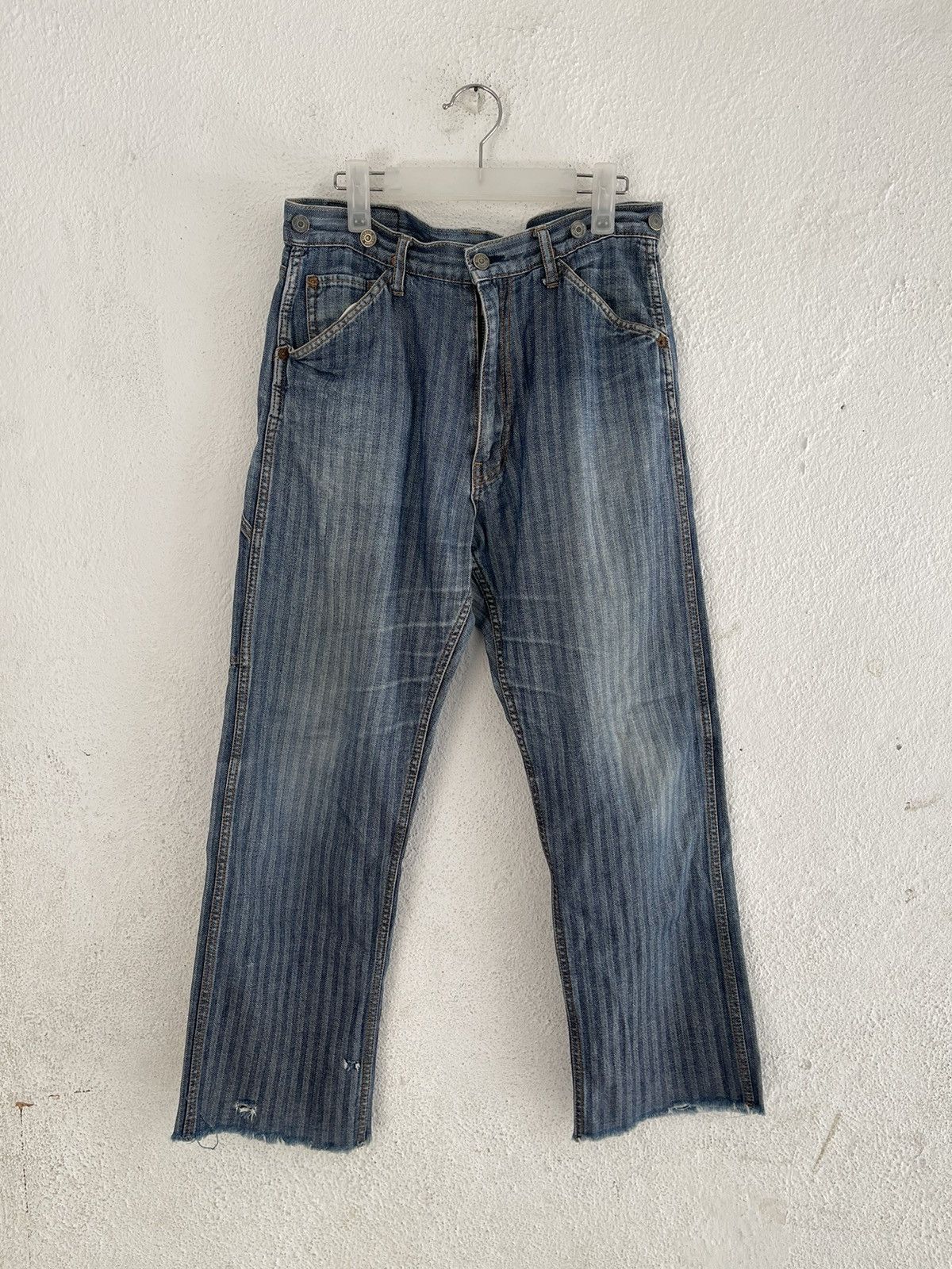 Hysteric Glamour Hysteric Glamour Kinky Hickory Carpenter Denim Frayed Hem Size US 33 - 2 Thumbnail
