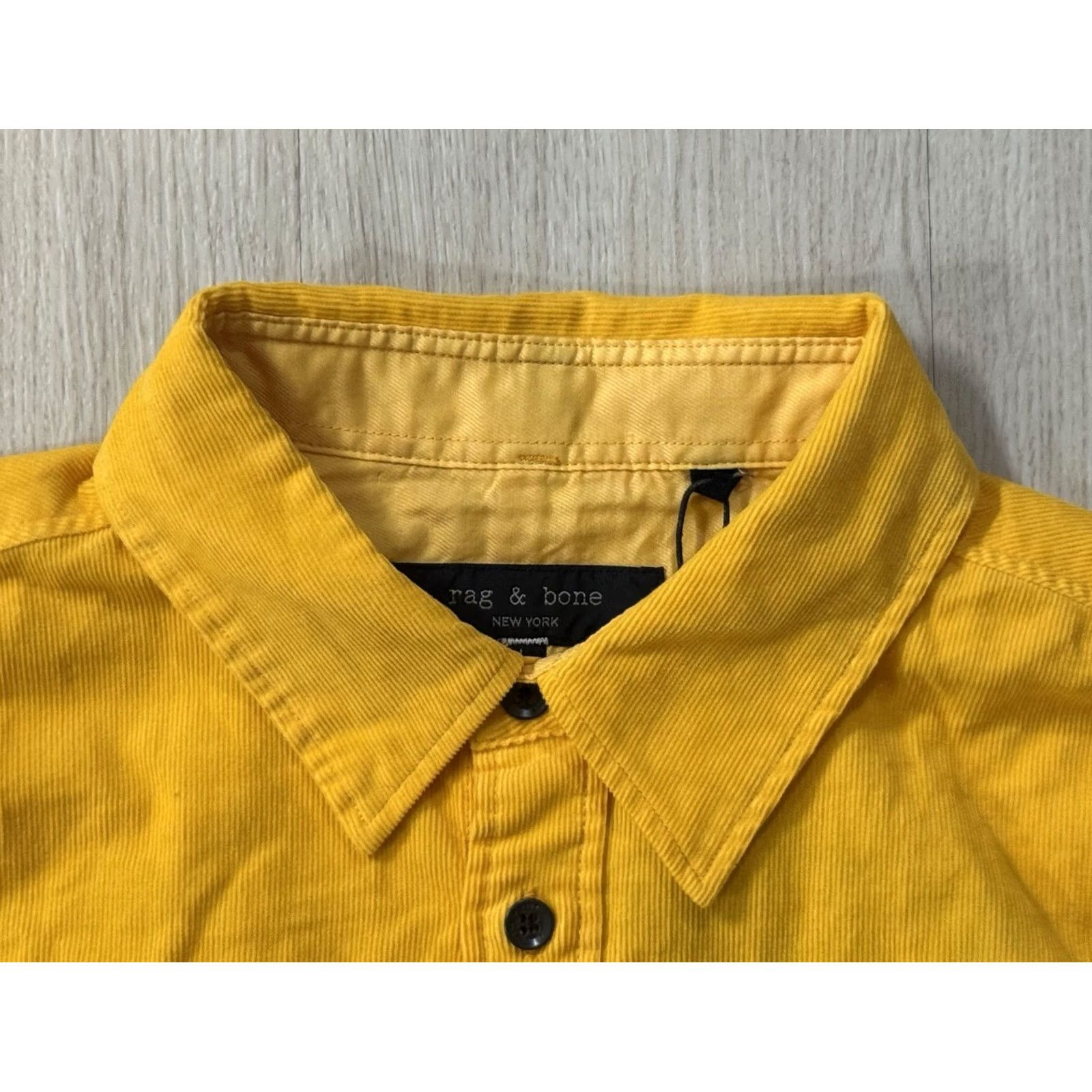 Rag & Bone NWT rag & bone Button-Up Shirt L Long Sleeve Corduroy Yellow Size US L / EU 52-54 / 3 - 5 Thumbnail