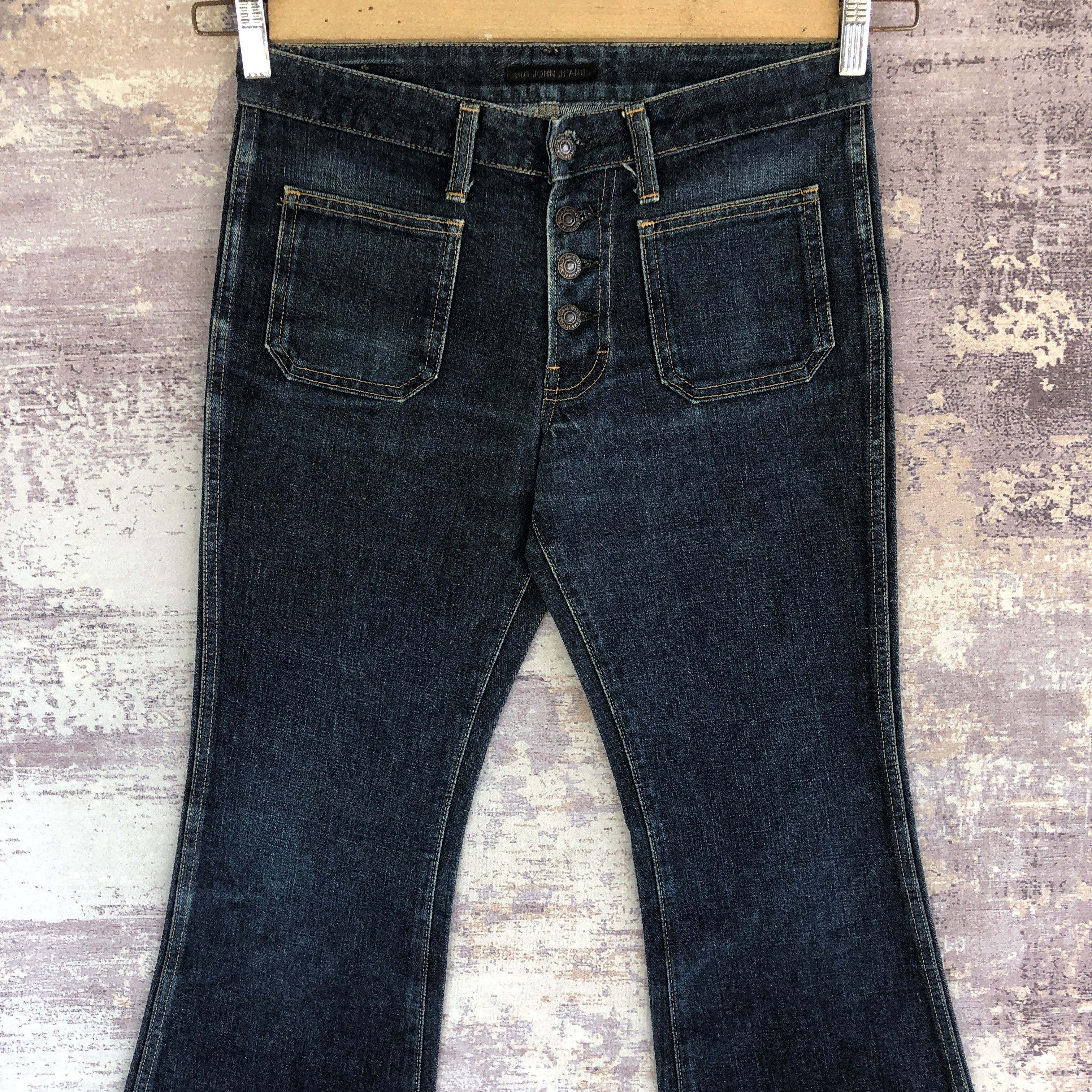 Big John Vintage 90s Big John Jeans Flare Boot Cut Denim Bush Pants Size US 30 / EU 46 - 3 Thumbnail