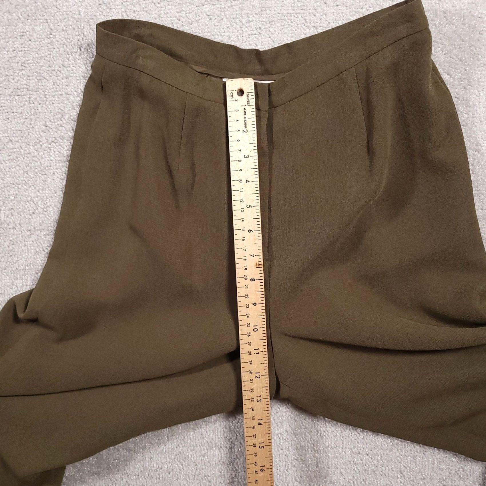 Vintage VINTAGE Casual Corner Dress Pants Women’s 6 Brown Wide-Leg Lined Pleated Zip Pants Size 28" / US 6 / IT 42 - 6 Thumbnail