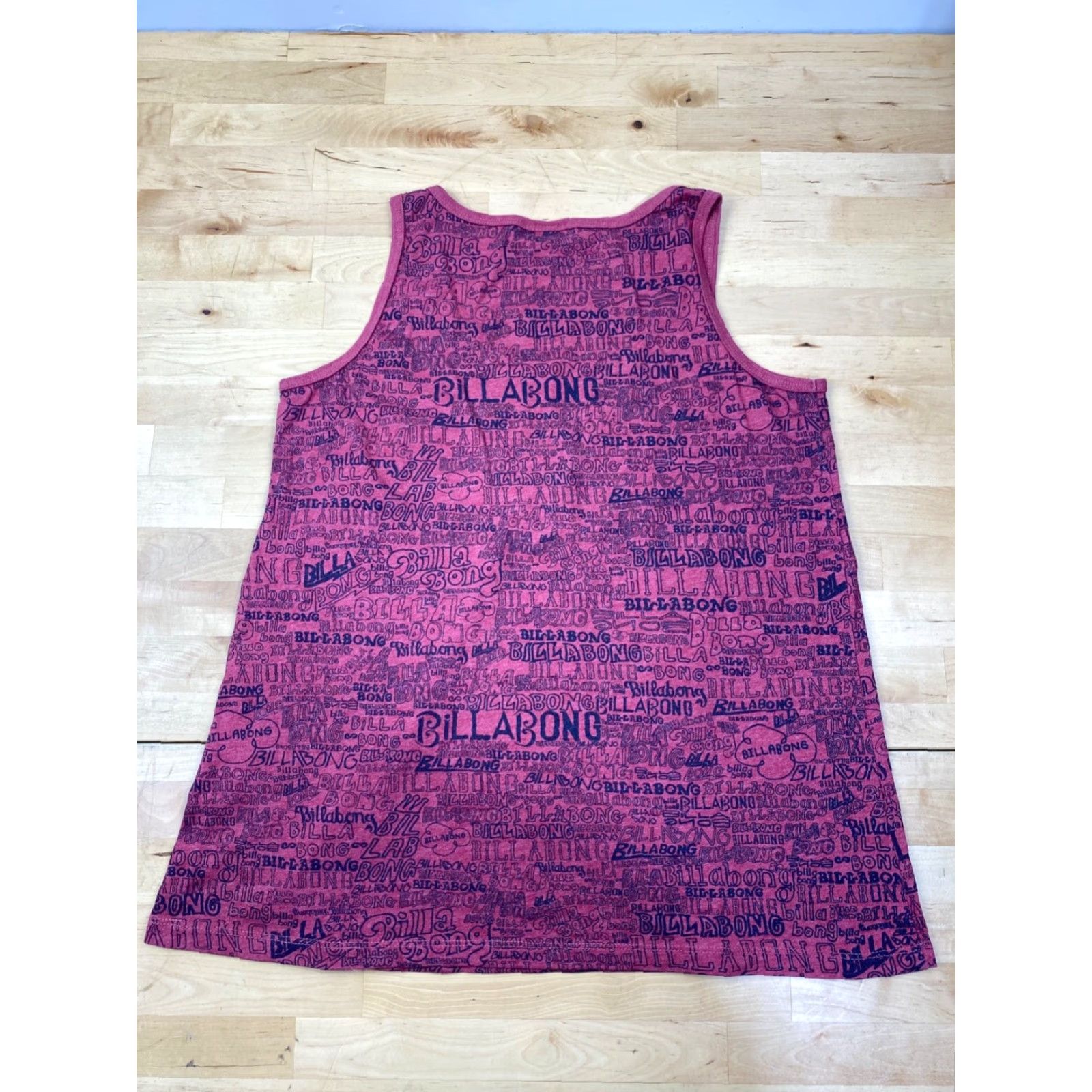 Billabong Billabong Tank Top Womens Red M Beach Casual Sleeveless Band Basic Print All Over Size M / US 6-8 / IT 42-44 - 2 Thumbnail