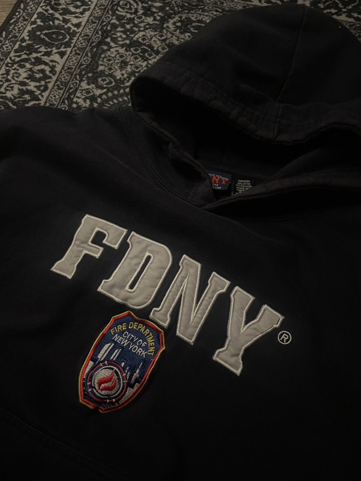 Vintage FDNY Hoodie Size US M / EU 48-50 / 2 - 2 Thumbnail