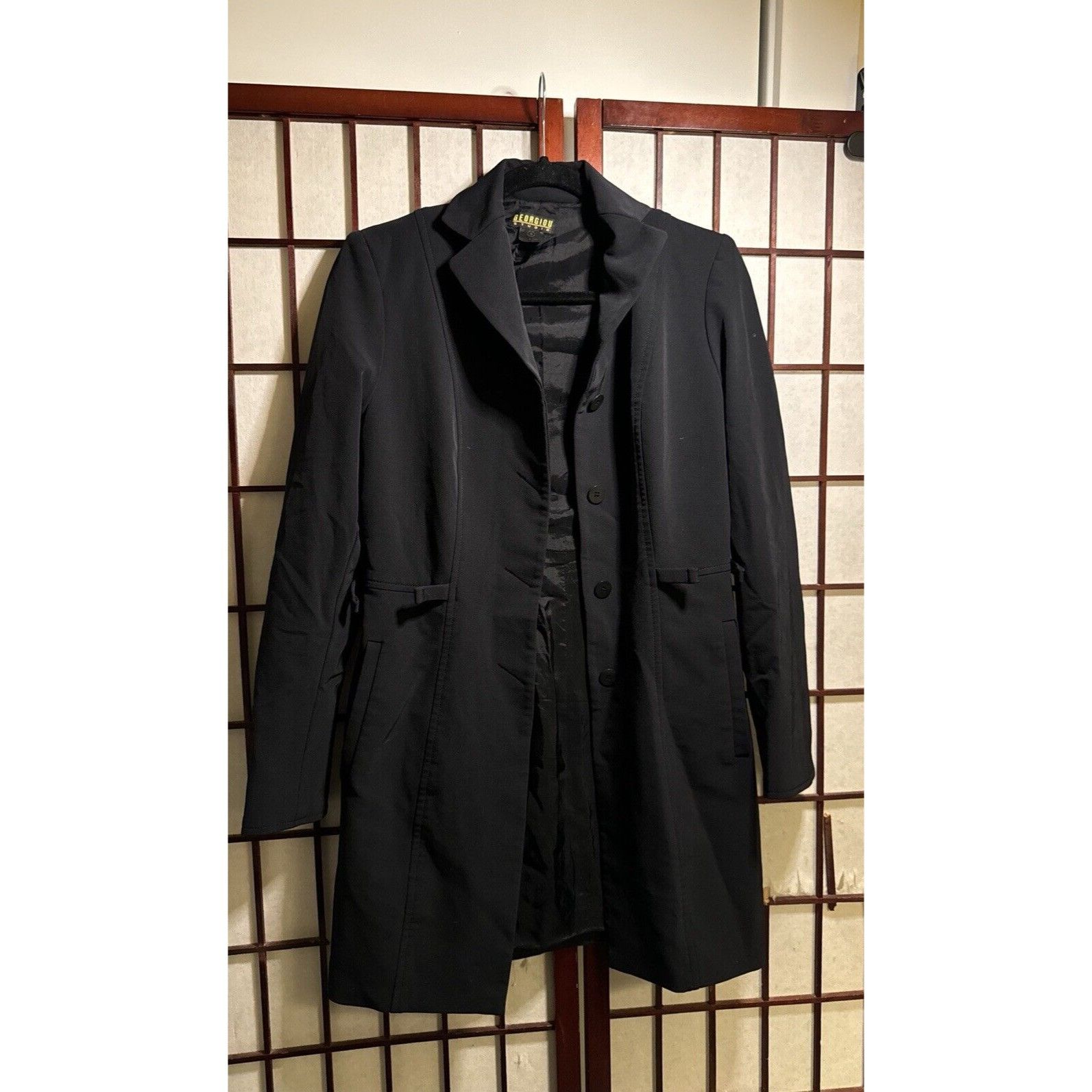 Other Georgiou Studio Black Women Long Jacket size 0 MISSING HARDW Size XS / US 0-2 / IT 36-38 - 1 Thumbnail