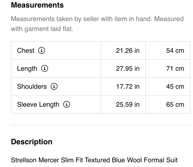 Strellson Strellson Allen/Mercer Slim Fit Blue Wool Formal Men's Suit Size 40R - 21 Thumbnail