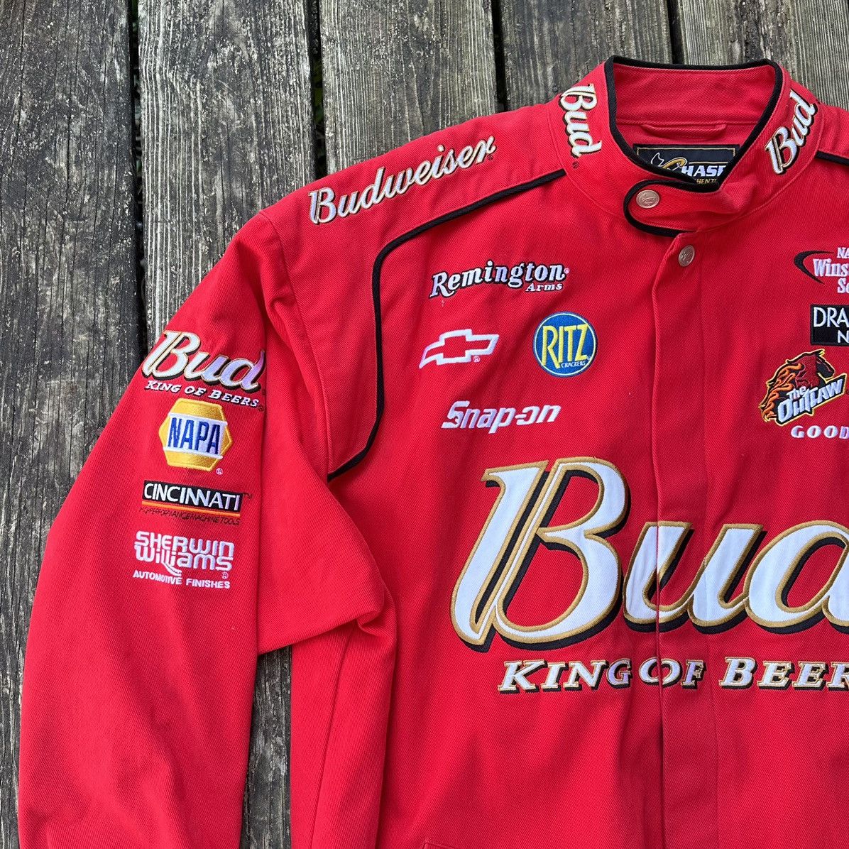 Chase Authentics × Vintage Vintage Dale Earnhardt Budweiser nascar jacket Size US XXL / EU 58 / 5 - 3 Thumbnail