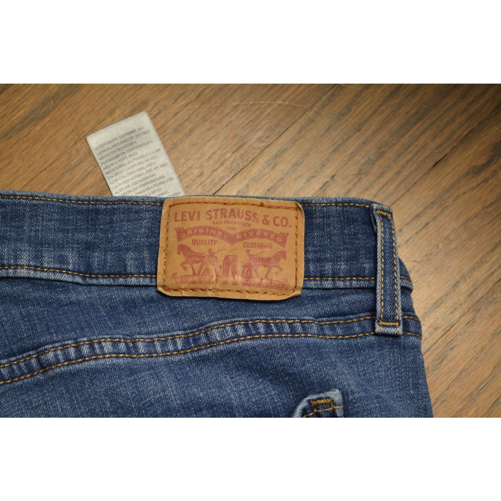 Levi's Levi's Classic Straight Leg Dark Wash Jeans - Size 16S Size 38" / US 16 / IT 52 - 5 Thumbnail