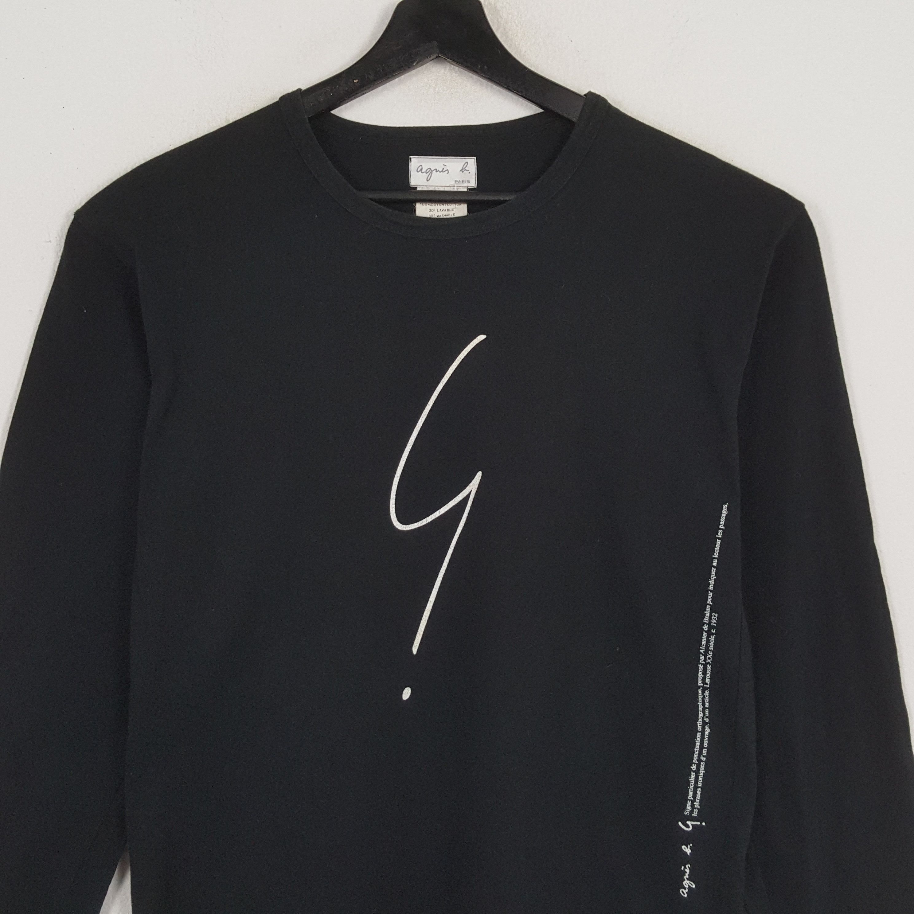 Designer × Vintage × agnes b. AGNES B Fashion Designer Tshirt Long Sleeve Size US M / EU 48-50 / 2 - 2 Thumbnail