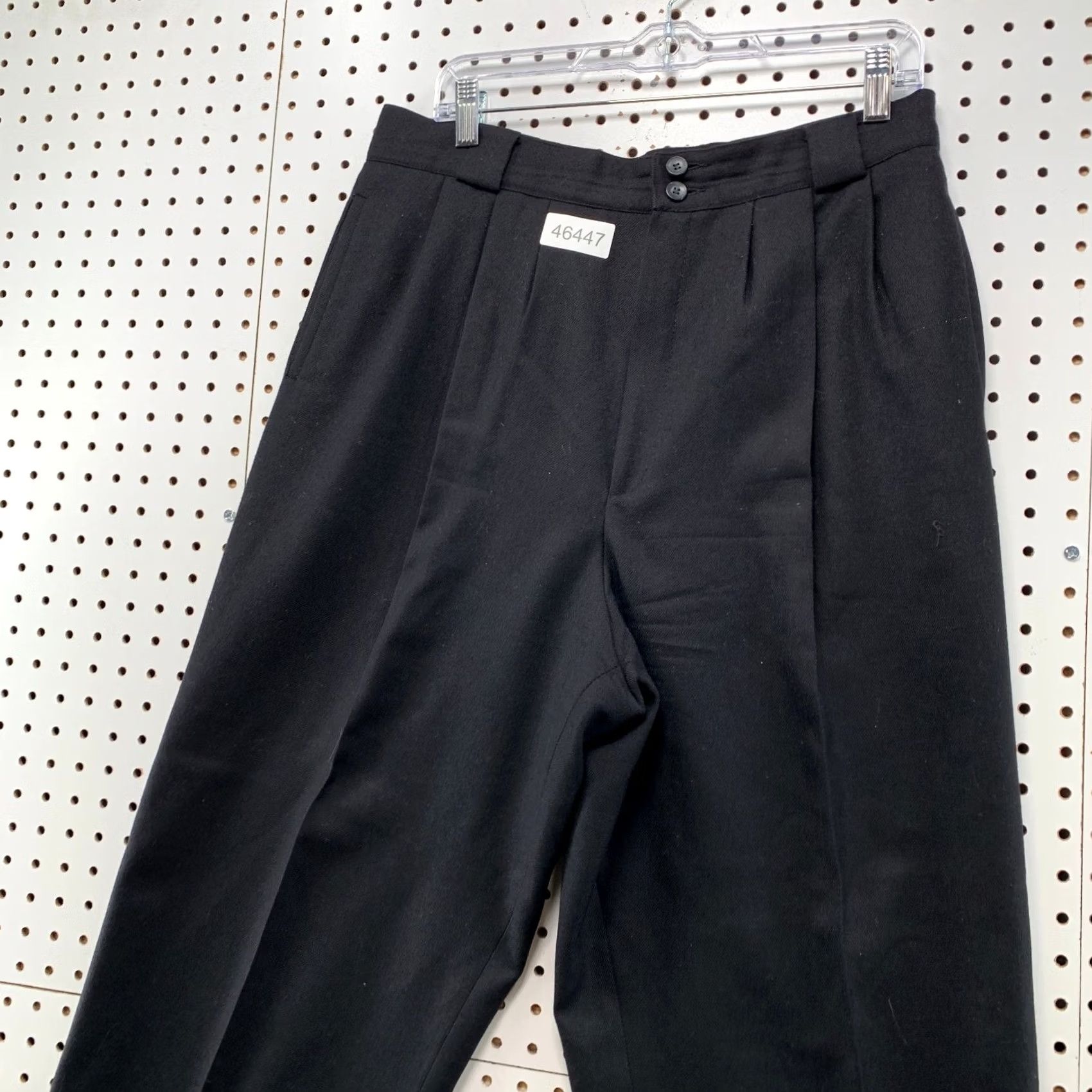 Vintage VINTAGE Giorgio Sant Angelo Pants Womens Size 16 33x29 Pleated 100% Wool White Size 38" / US 16 / IT 52 - 3 Thumbnail