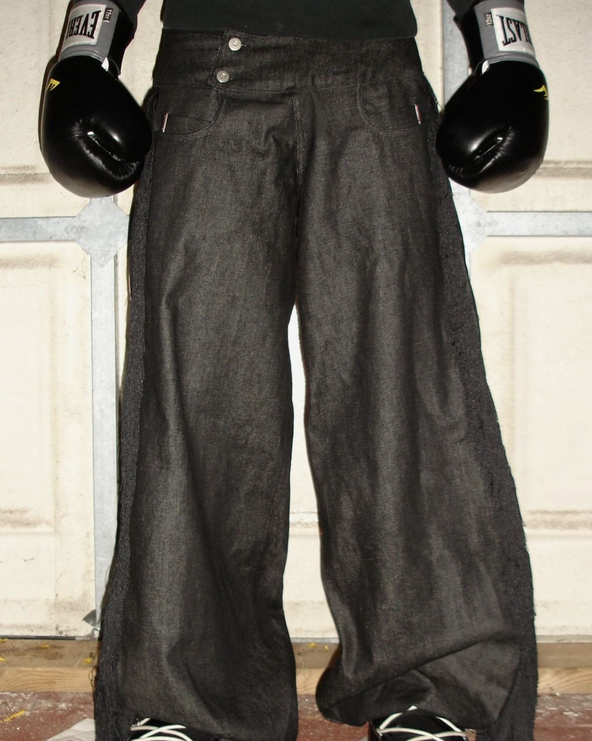 Handmade Boxing-Inspired Baggy Jeans Size US 32 / EU 48 - 6 Thumbnail
