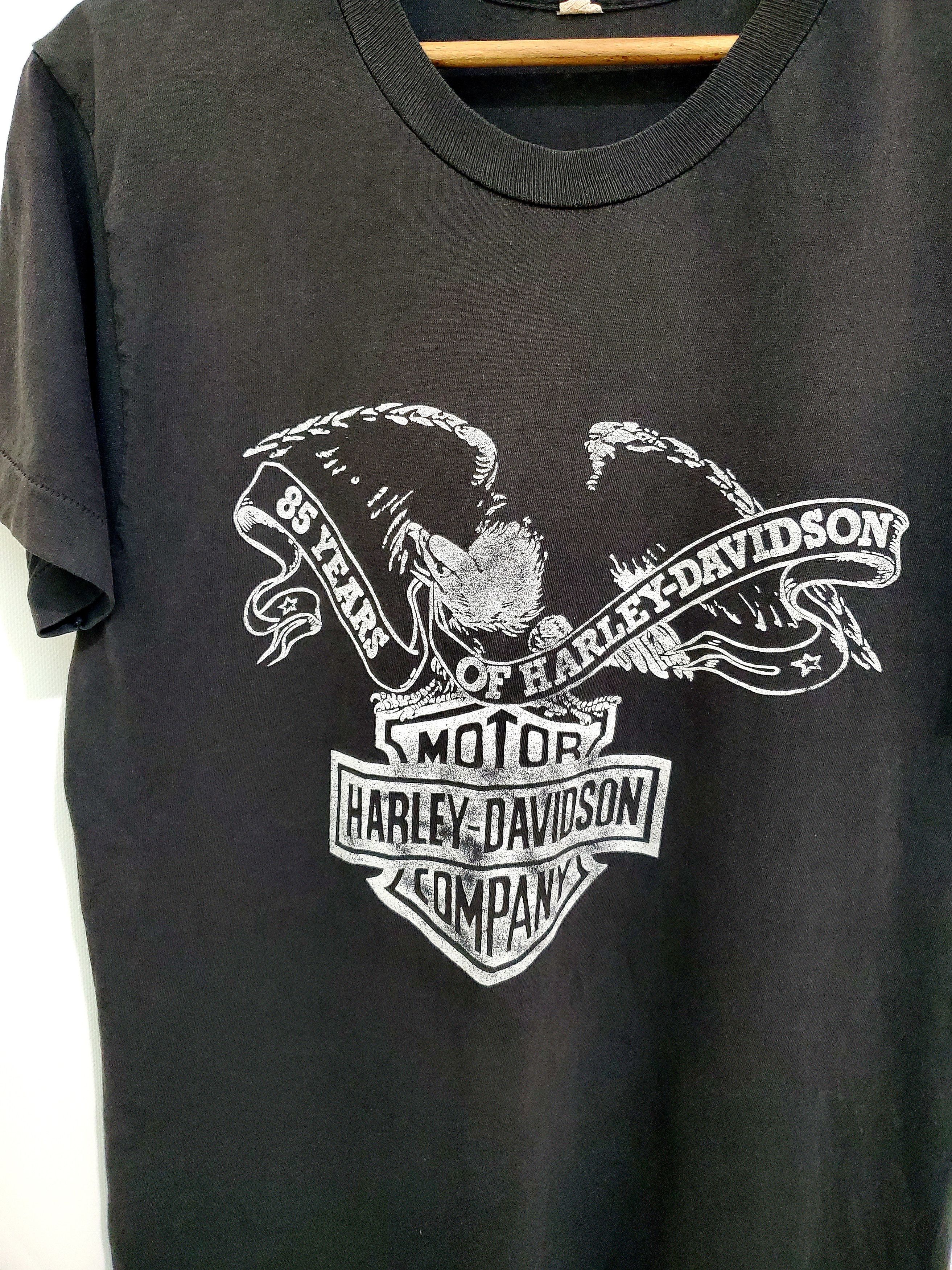 Harley Davidson × Vintage VINTAGE 80'S "85 YEARS" of Harley Davidson motorcycle M Size US M / EU 48-50 / 2 - 2 Thumbnail