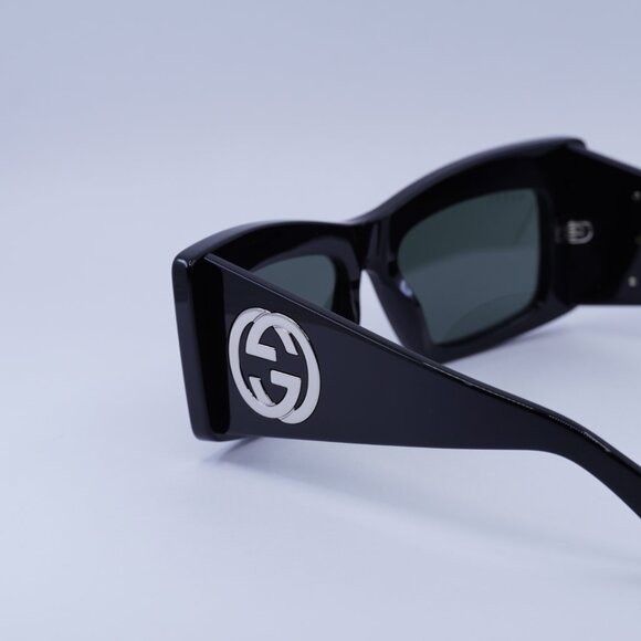 Gucci 🕶️ New Gucci GG1842S 001 Sunglasses - Shiny Black Frame Size ONE SIZE - 7 Thumbnail