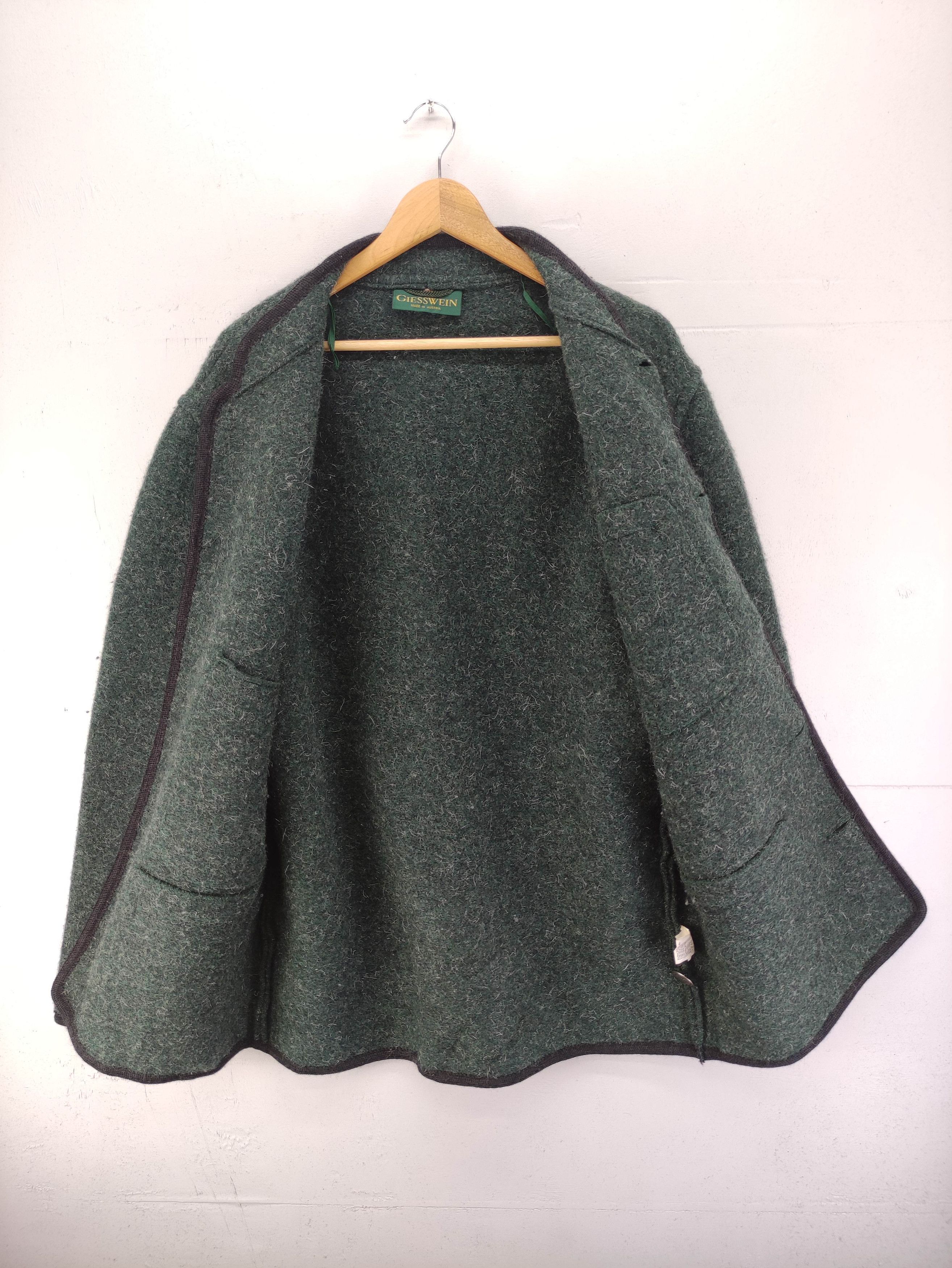 GIESSWEIN Vintage Giesswein Wool Jacket Green Size US L / EU 52-54 / 3 - 6 Thumbnail