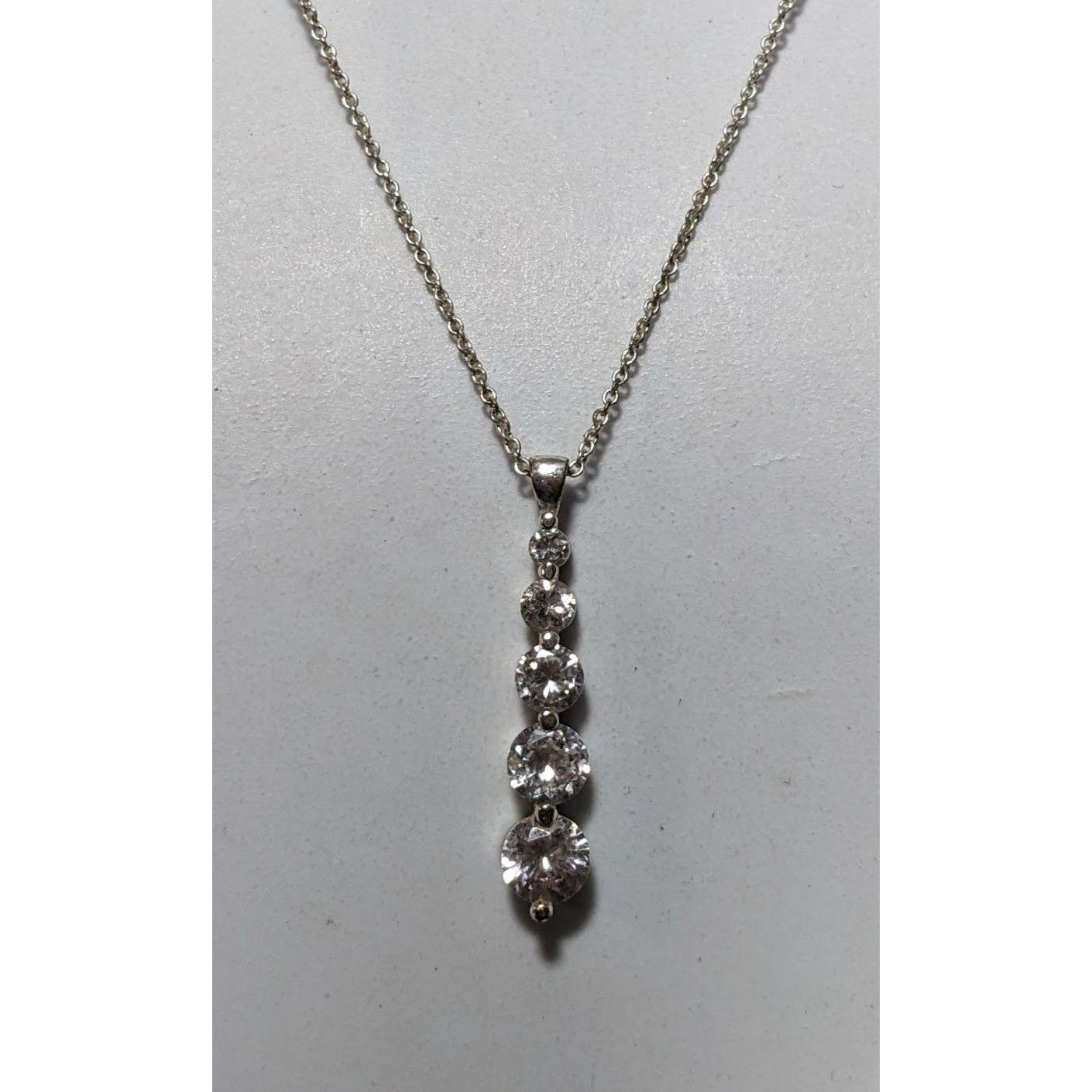 Other Roman Silver Tone Rhinestone Pillar Pendant Necklace Size ONE SIZE - 7 Thumbnail