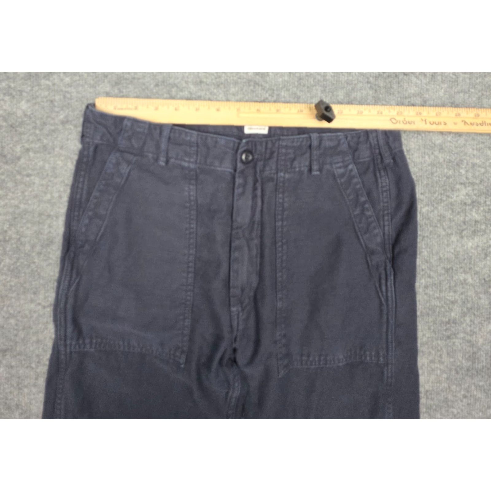 Tellason Tellason Fatigue Pant Utility Navy Blue 100% Cotton Italy Mens Pants 29x30 Straight Front Pockets Workwear Casual Size US 29 - 7 Thumbnail