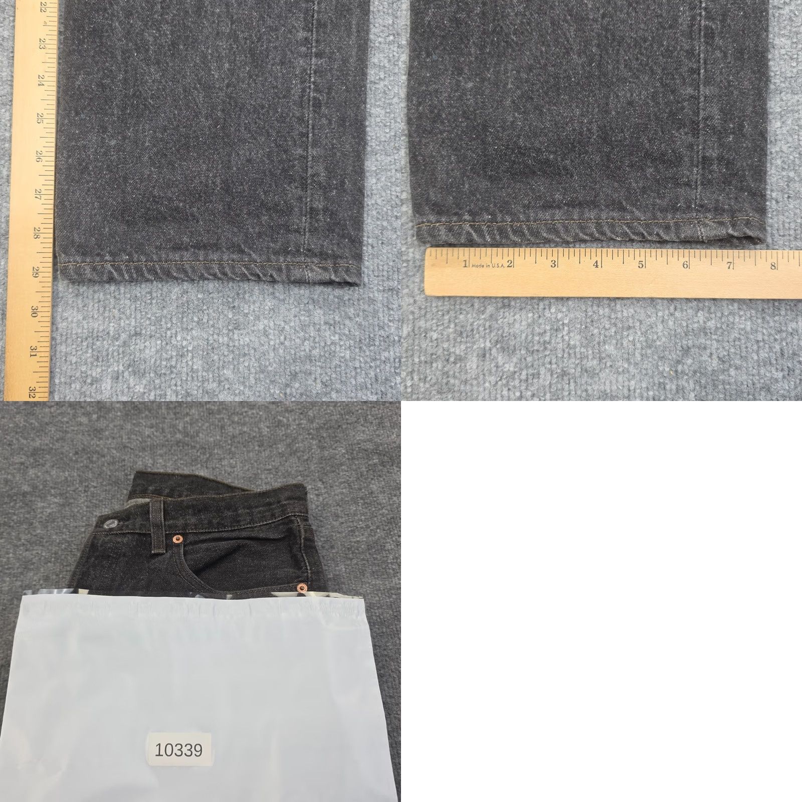 Levi's Vintage Levi'S 501 Jeans Mens - 31 x 29 (US Made) Black Distressed Size US 31 - 10 Thumbnail