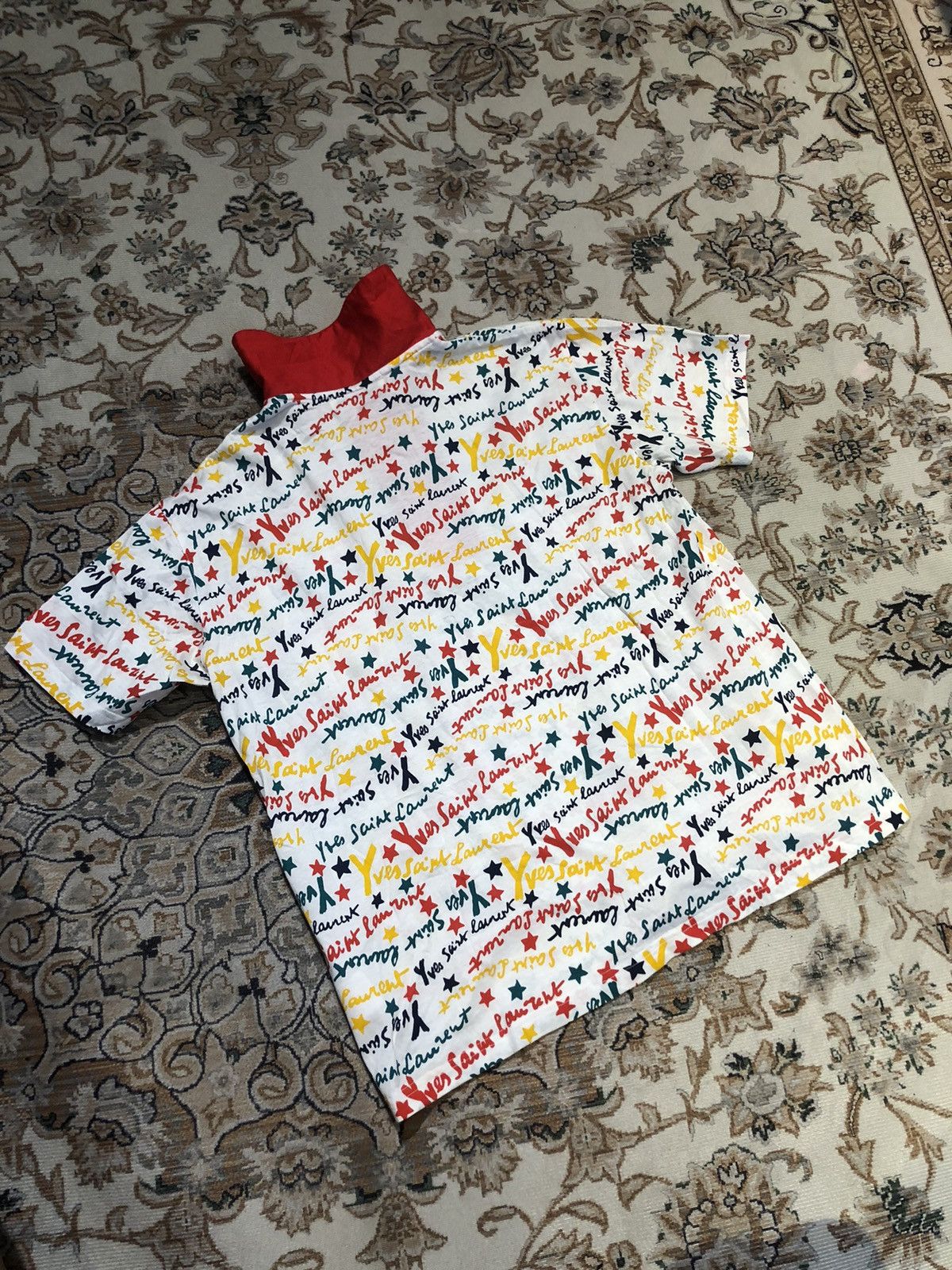 Yves Saint Laurent YVES SAINT LAUREN FULL PRINT POLO TEES Size US XS / EU 42 / 0 - 7 Thumbnail