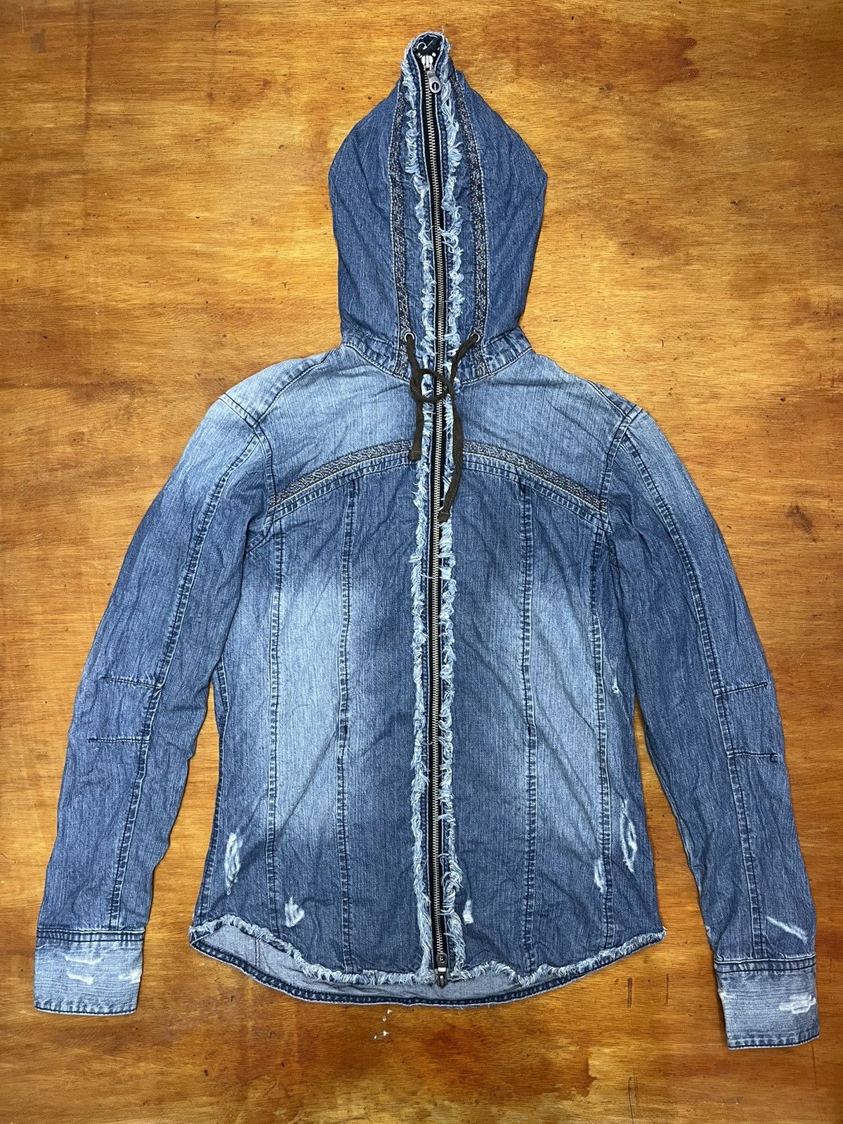 PPFM Authentic PPFM Jeans Denim Jacket Full Zipper Size US S / EU 44-46 / 1 - 1 Thumbnail