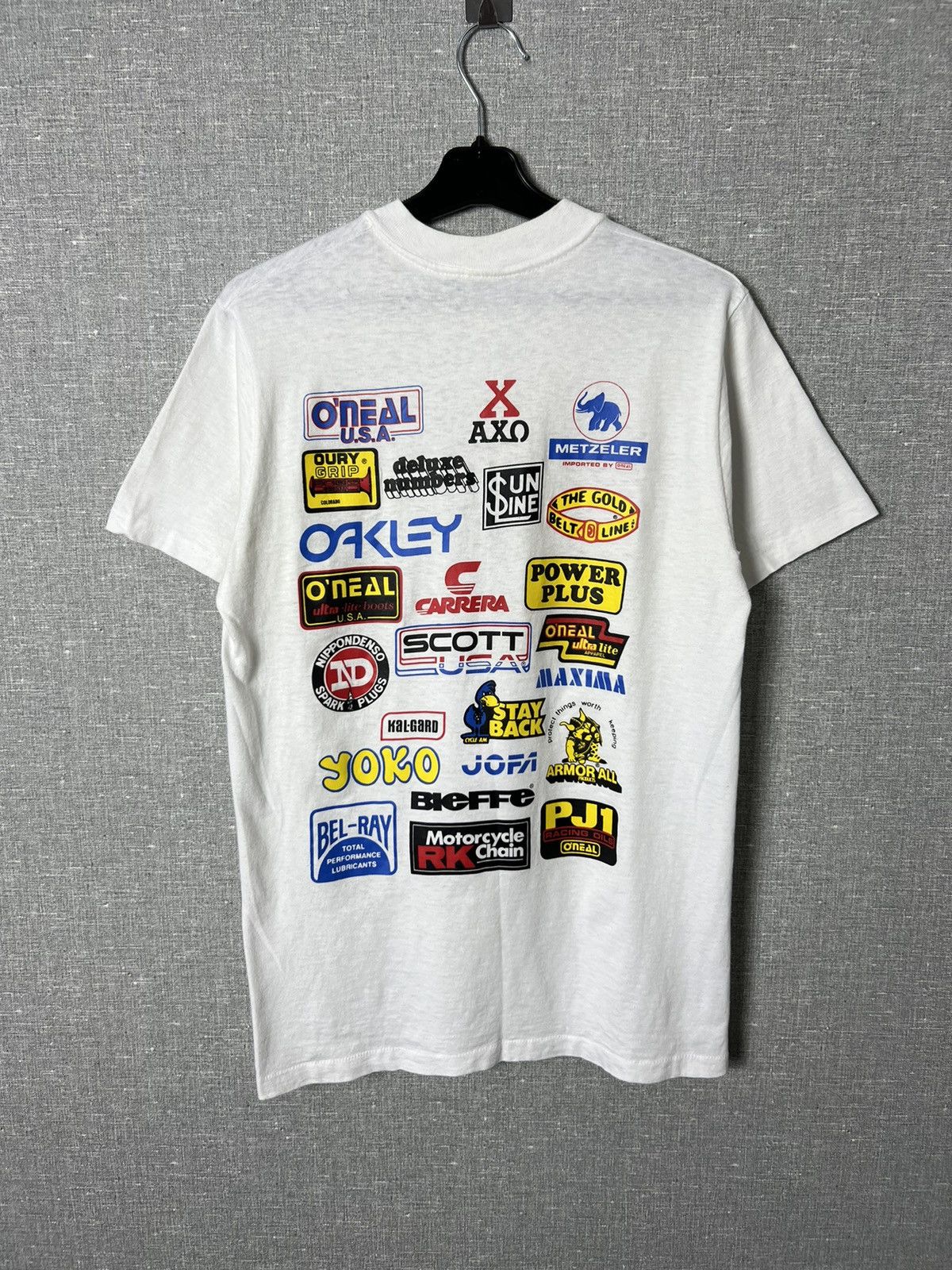 Vintage 80s O’Neal USA Racing Single Stitch T-Shirt Big Logo Size US M / EU 48-50 / 2 - 2 Thumbnail
