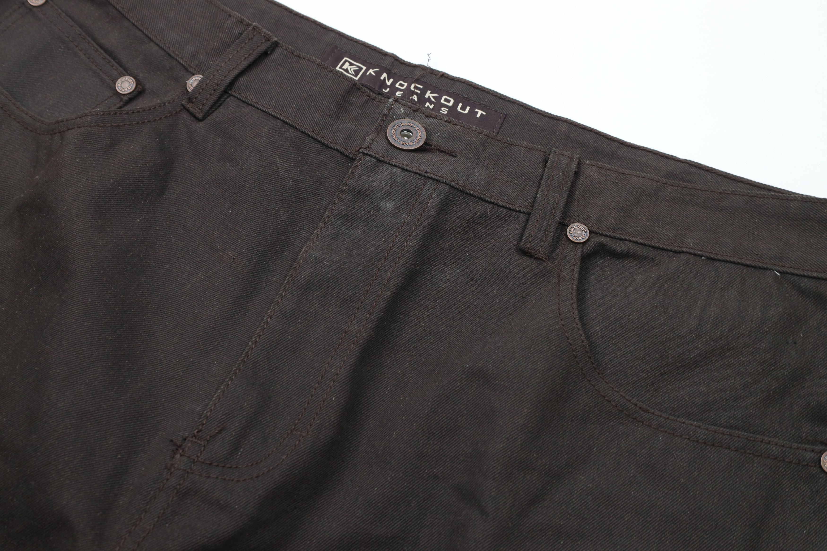Vintage Vintage 90s Streetwear Cotton Baggy Wide Leg Jeans Brown Size US 42 / EU 58 - 6 Thumbnail