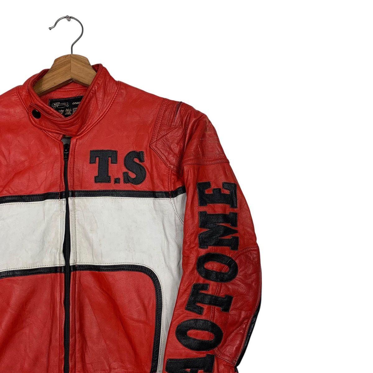Japanese Brand TS Saotome Takashi Leather Motorcycle Racing Biker Suit Size US 28 / EU 44 - 5 Thumbnail